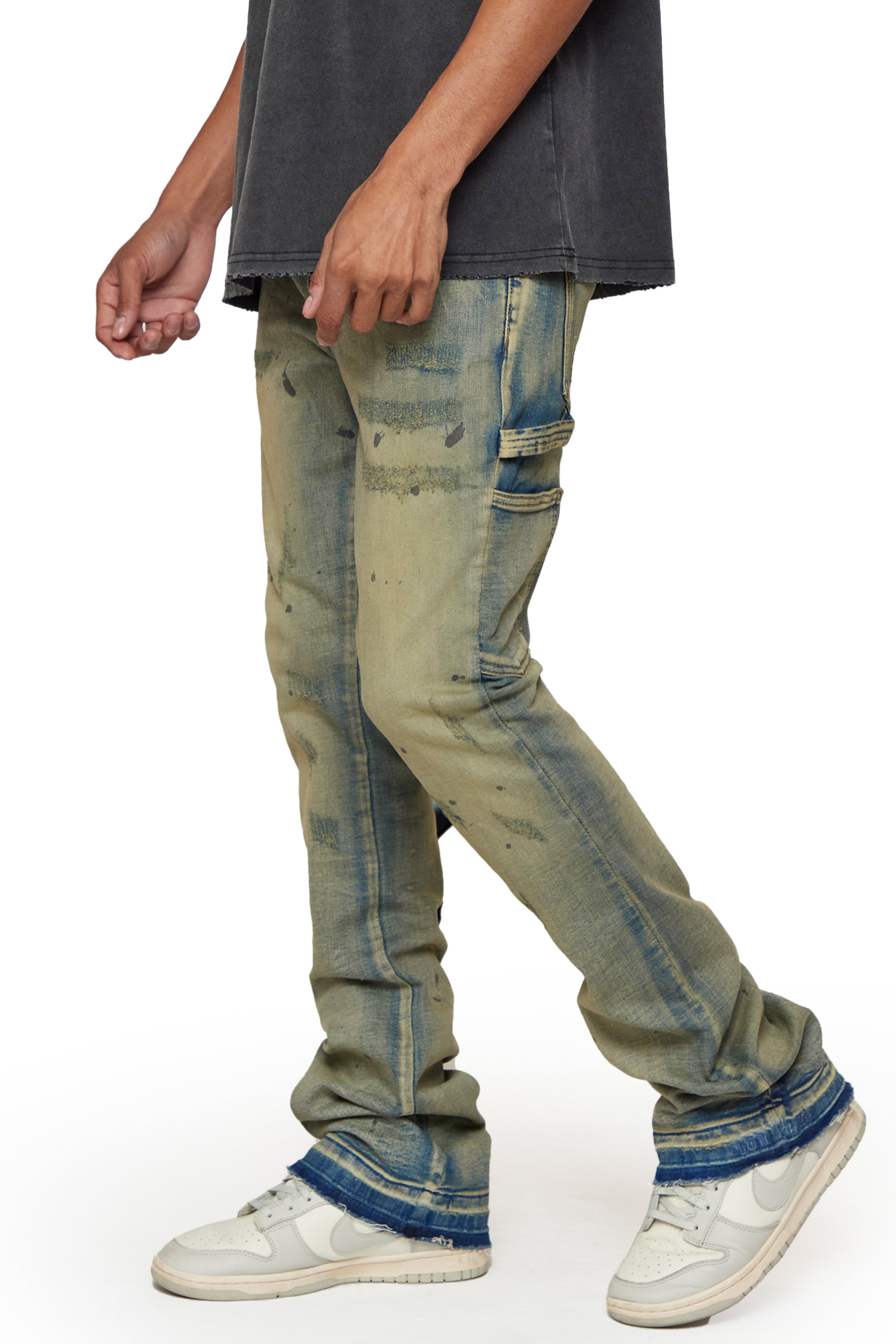 6thNBRHD JEANS " PAVEMENT" DIRTY VINTAGE