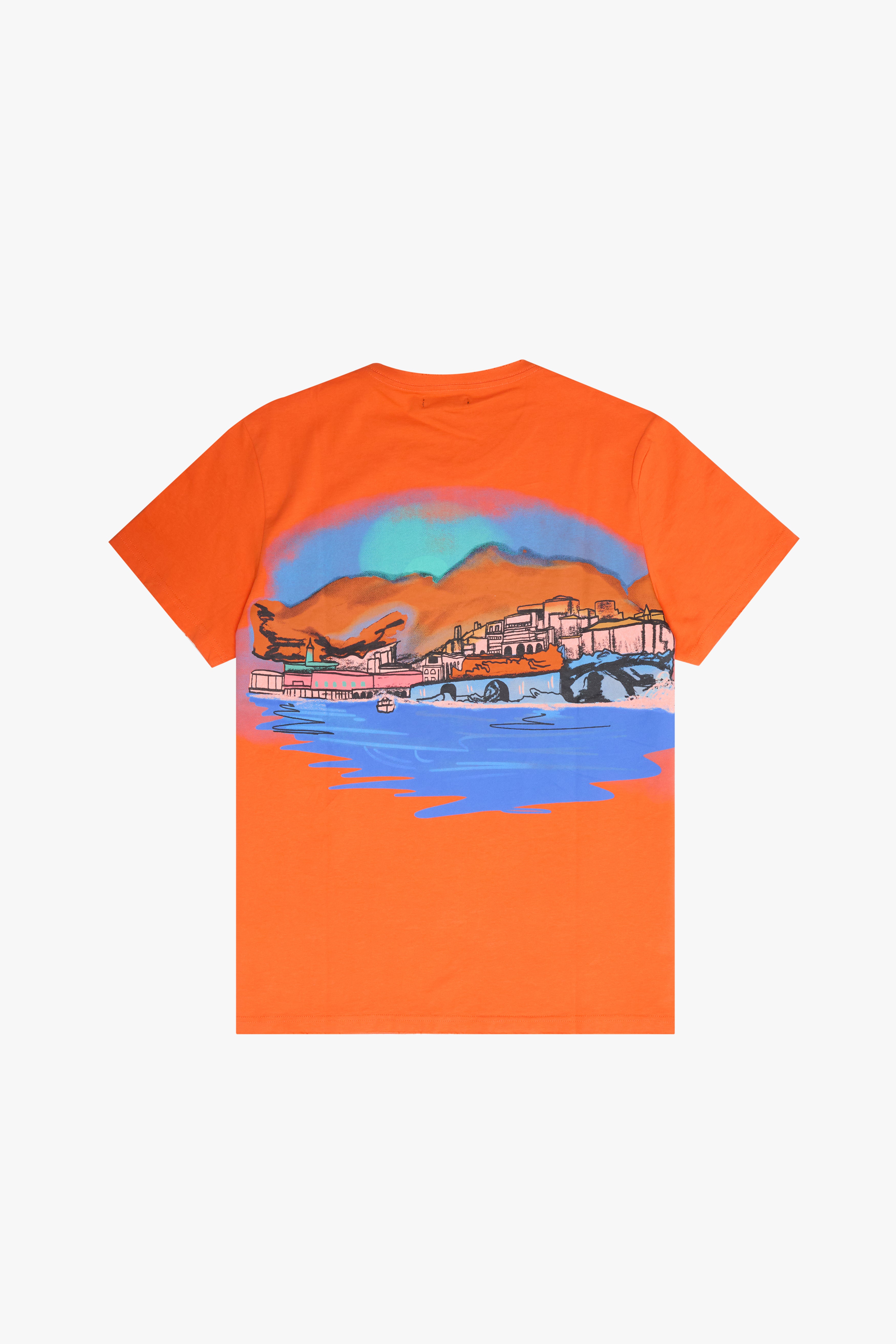 6thNBRHD TEE "BEACH CLUB" ORANGE