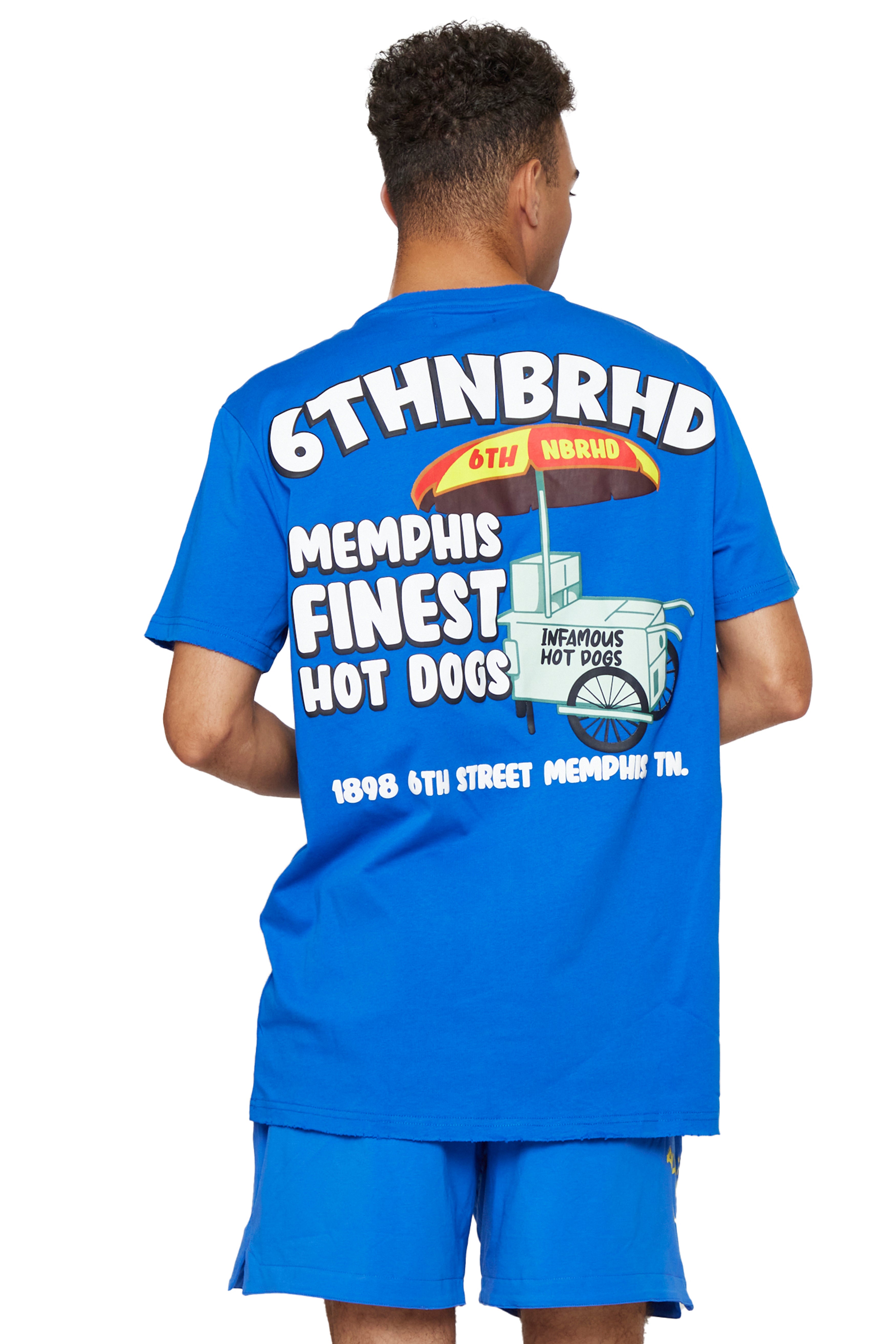 6thNBRHD TEE "MEMPHIS FINEST"- VINTAGE BLUE