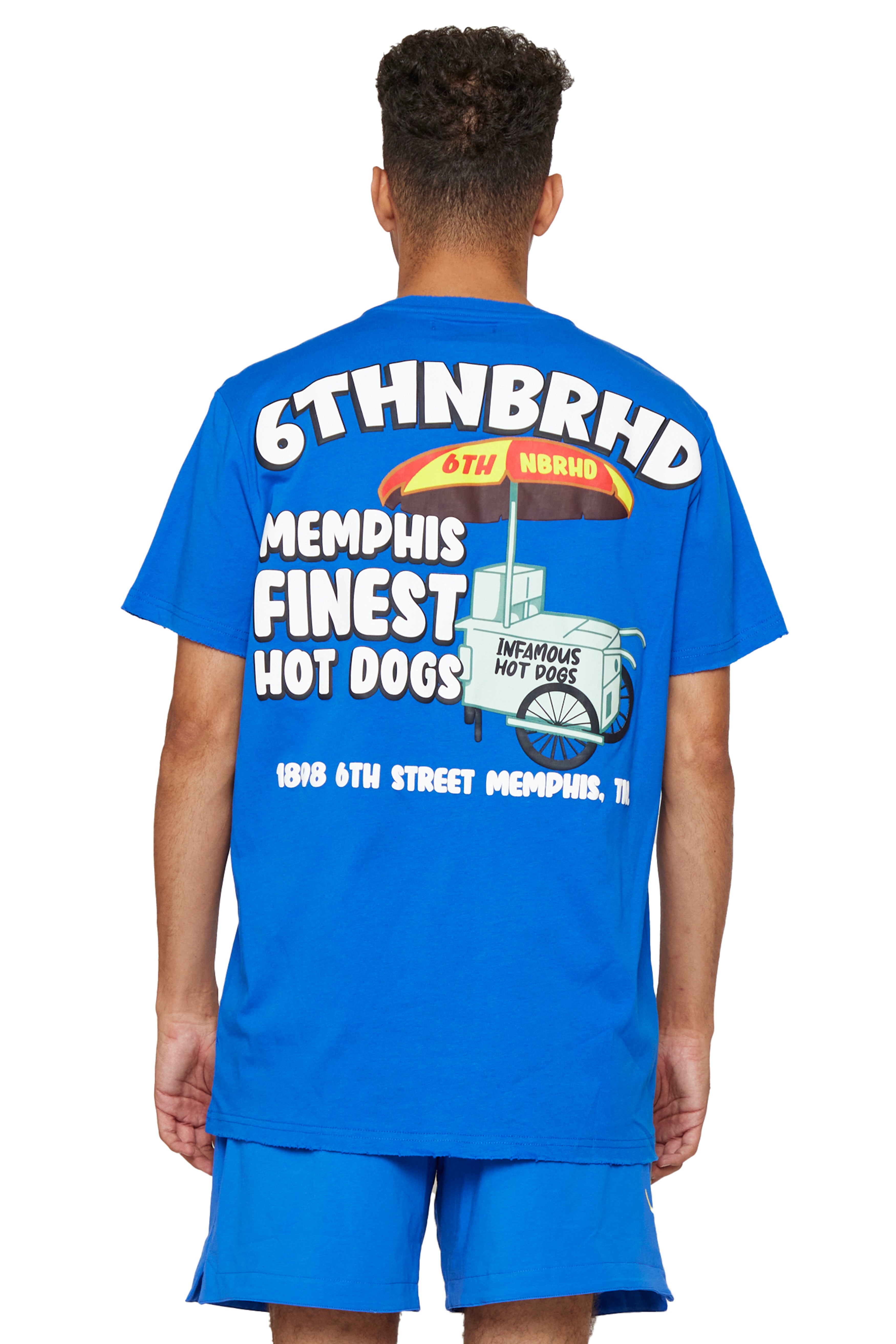 6thNBRHD TEE "MEMPHIS FINEST"- VINTAGE BLUE