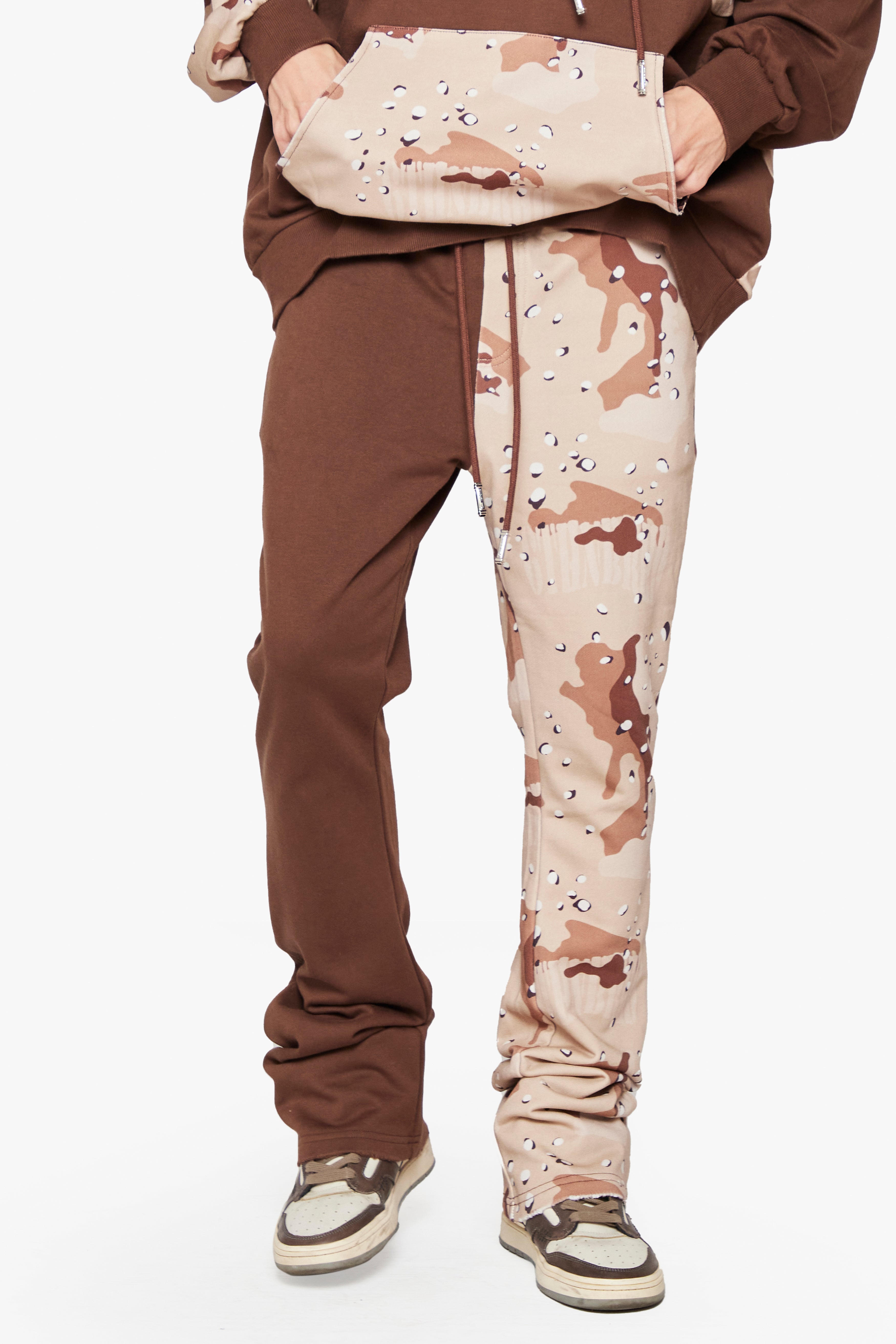 Camo fleece joggers hot sale