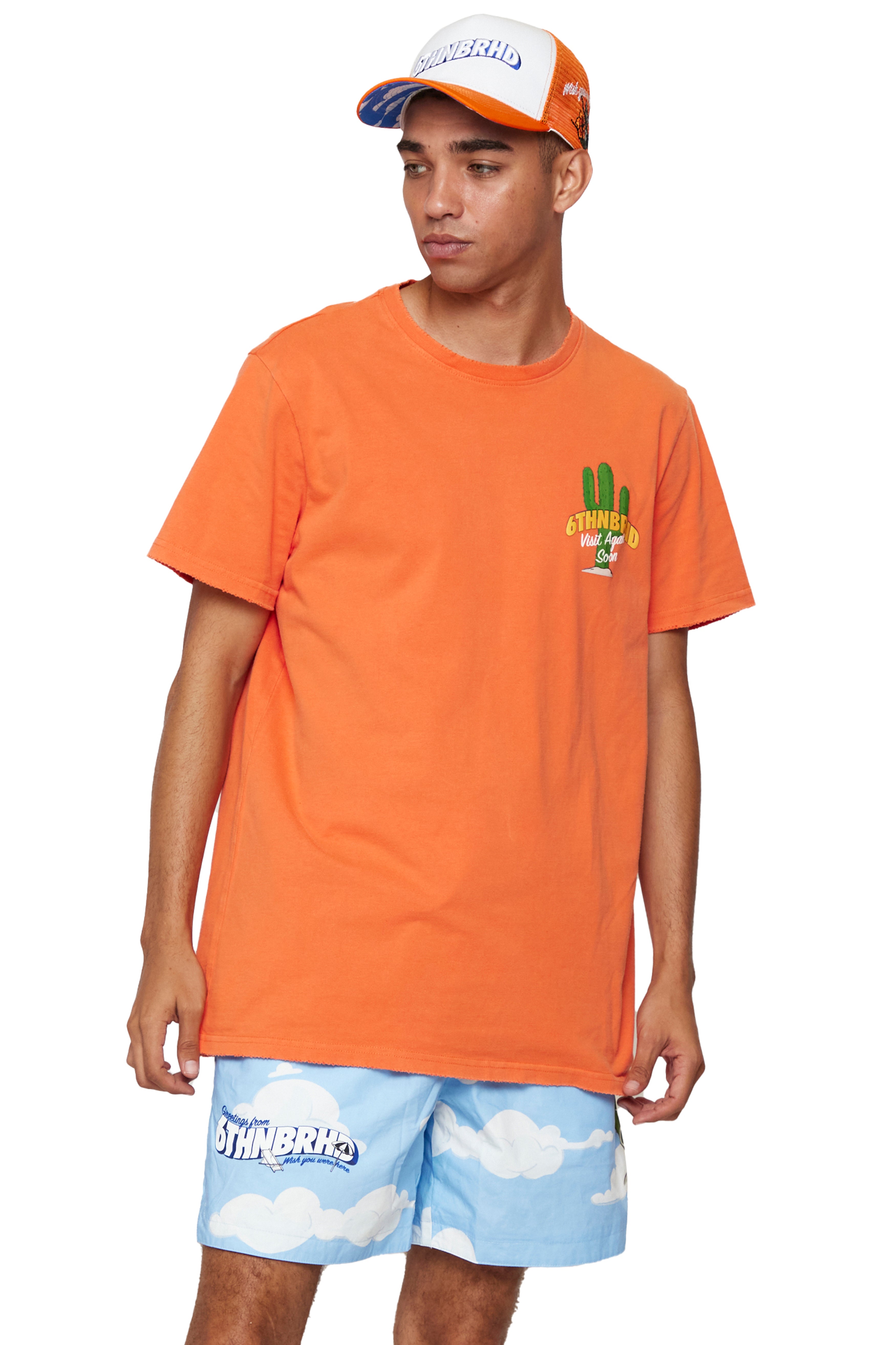 6thNBRHD TEE "NOW LEAVING" VINTAGE ORANGE