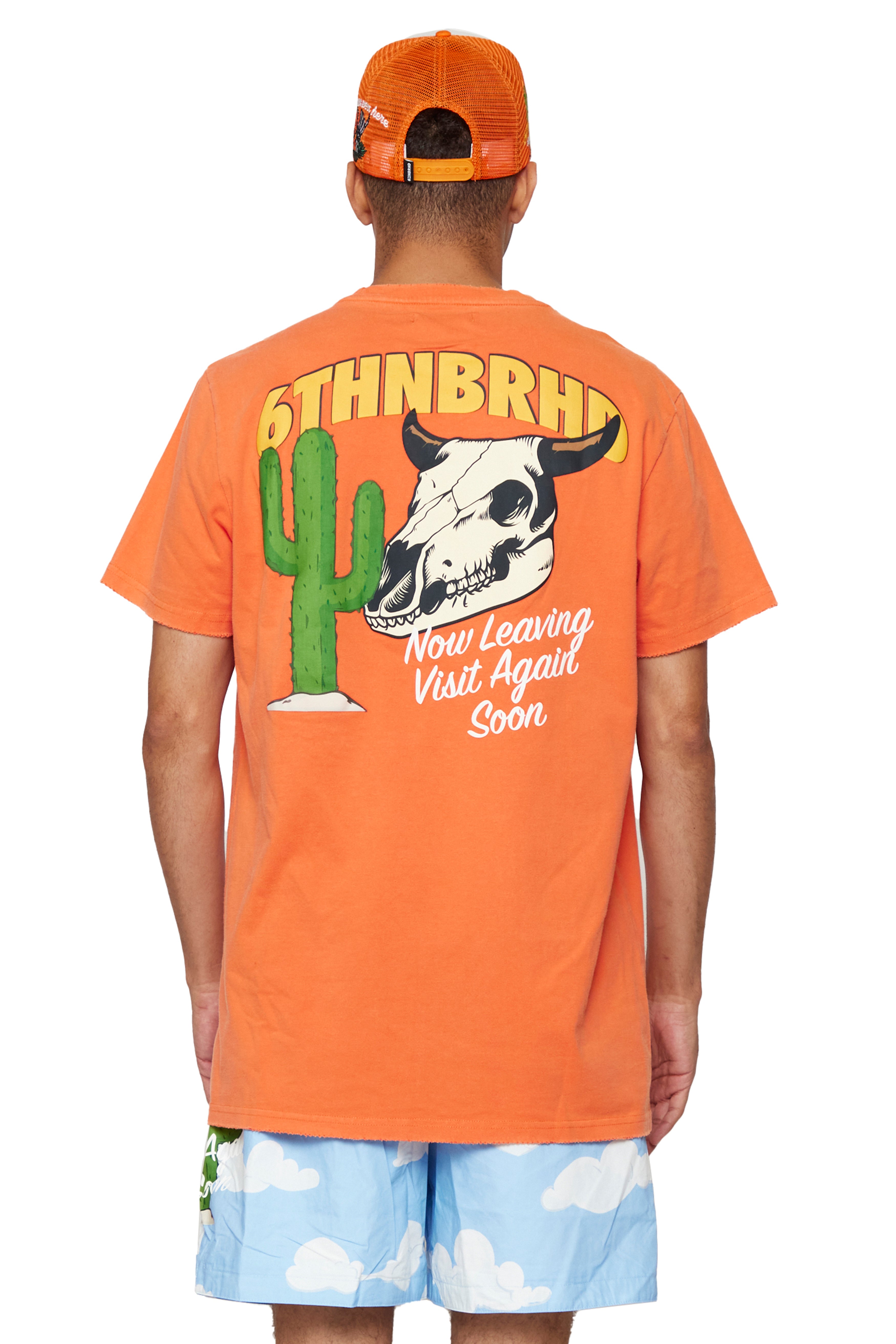 6thNBRHD TEE "NOW LEAVING" VINTAGE ORANGE