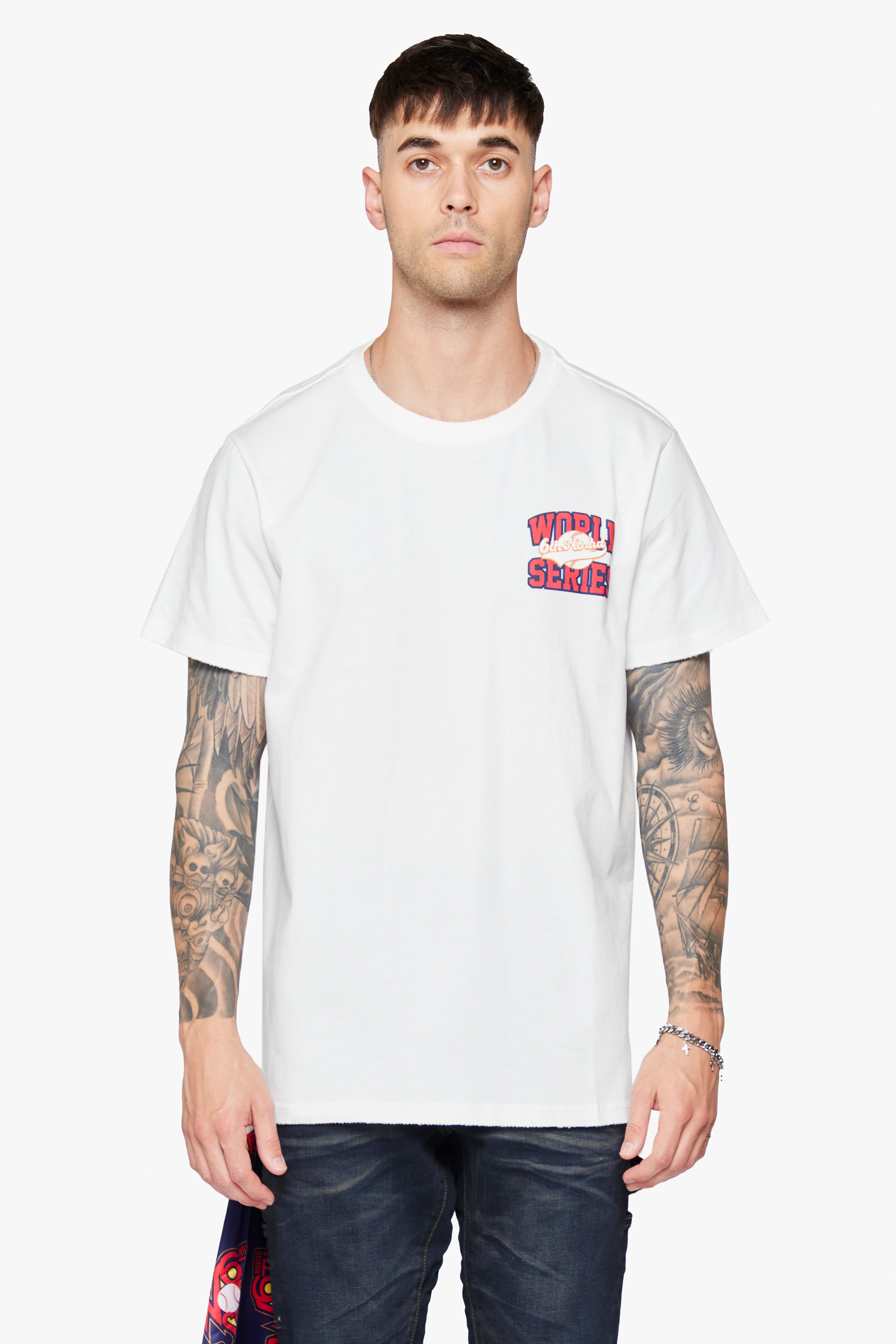 6thNBRHD TEE "HOMERUN" WHITE