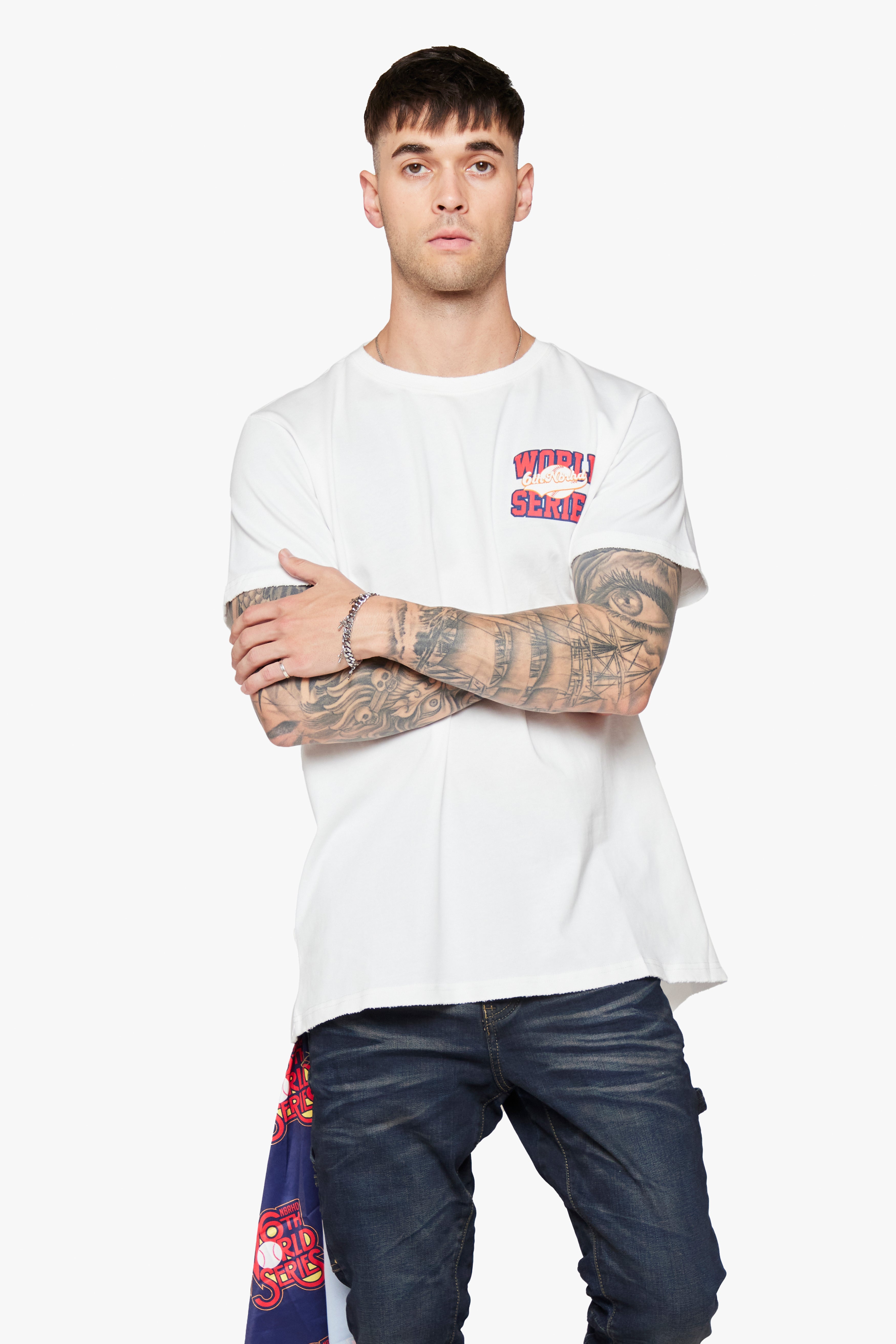 6thNBRHD TEE "HOMERUN" WHITE