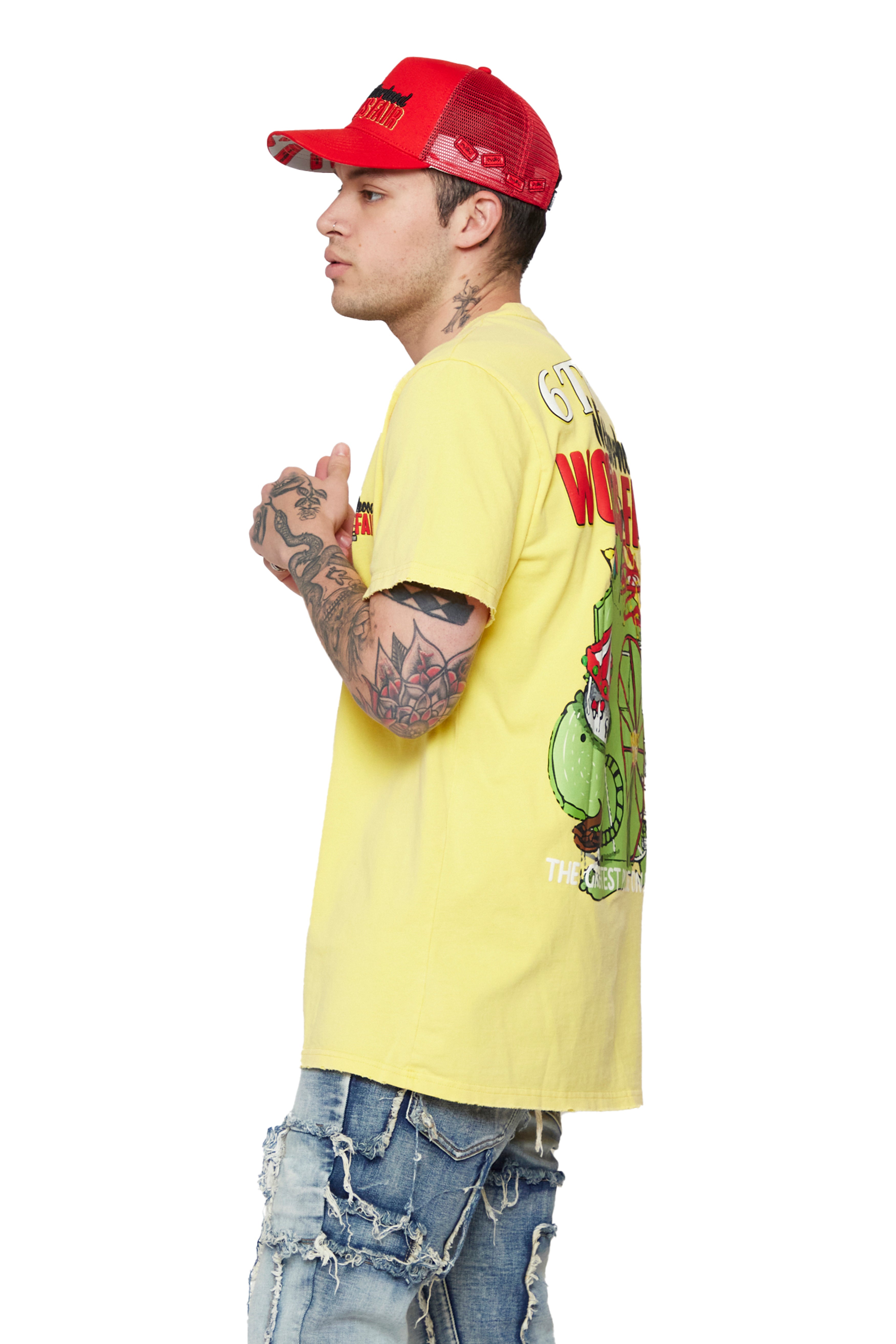 6thNBRHD TEE "FAIR GROUNDS" VINTAGE YELLOW