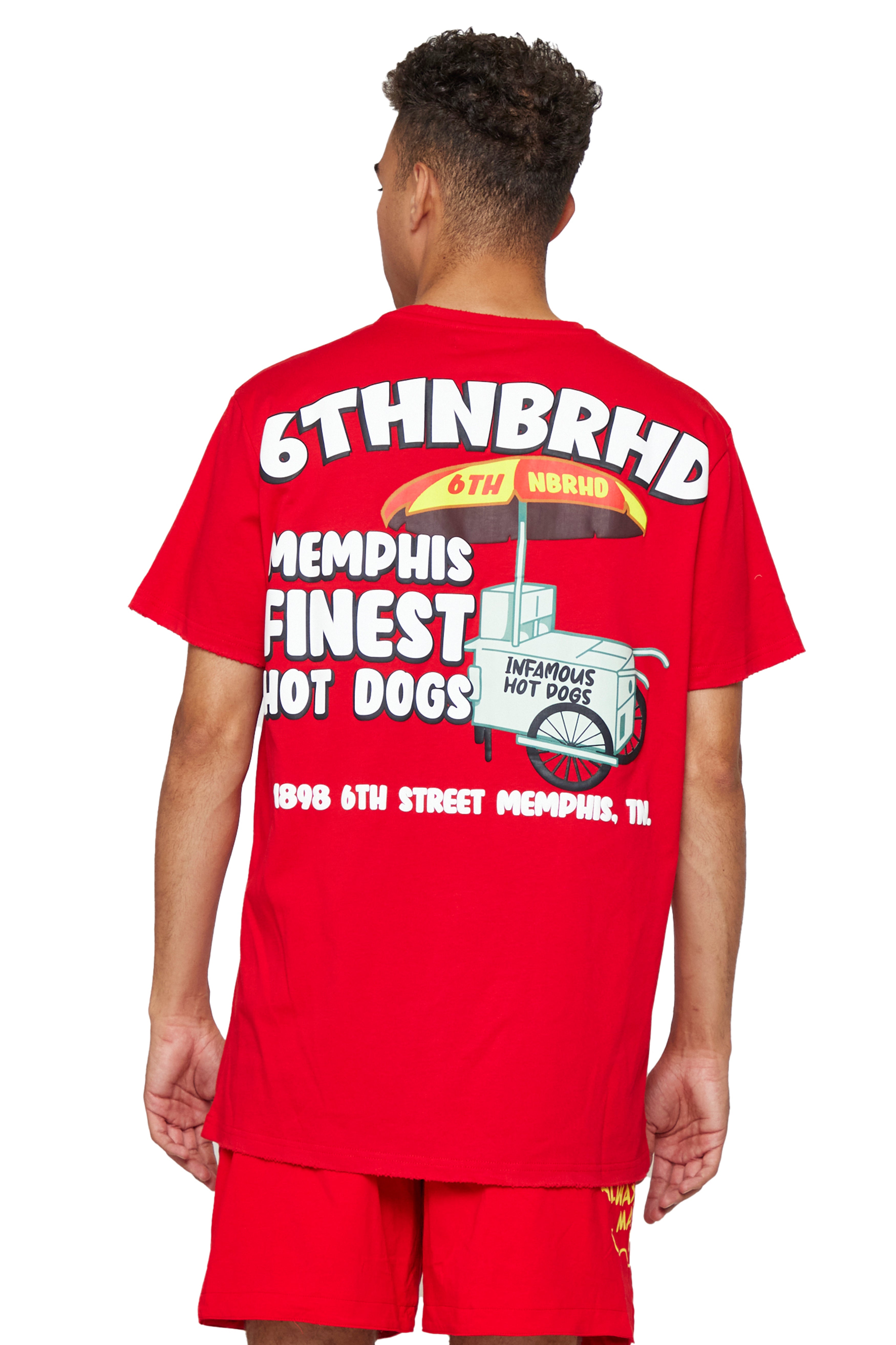 6thNBRHD TEE "MEMPHIS FINEST"- VINTAGE RED