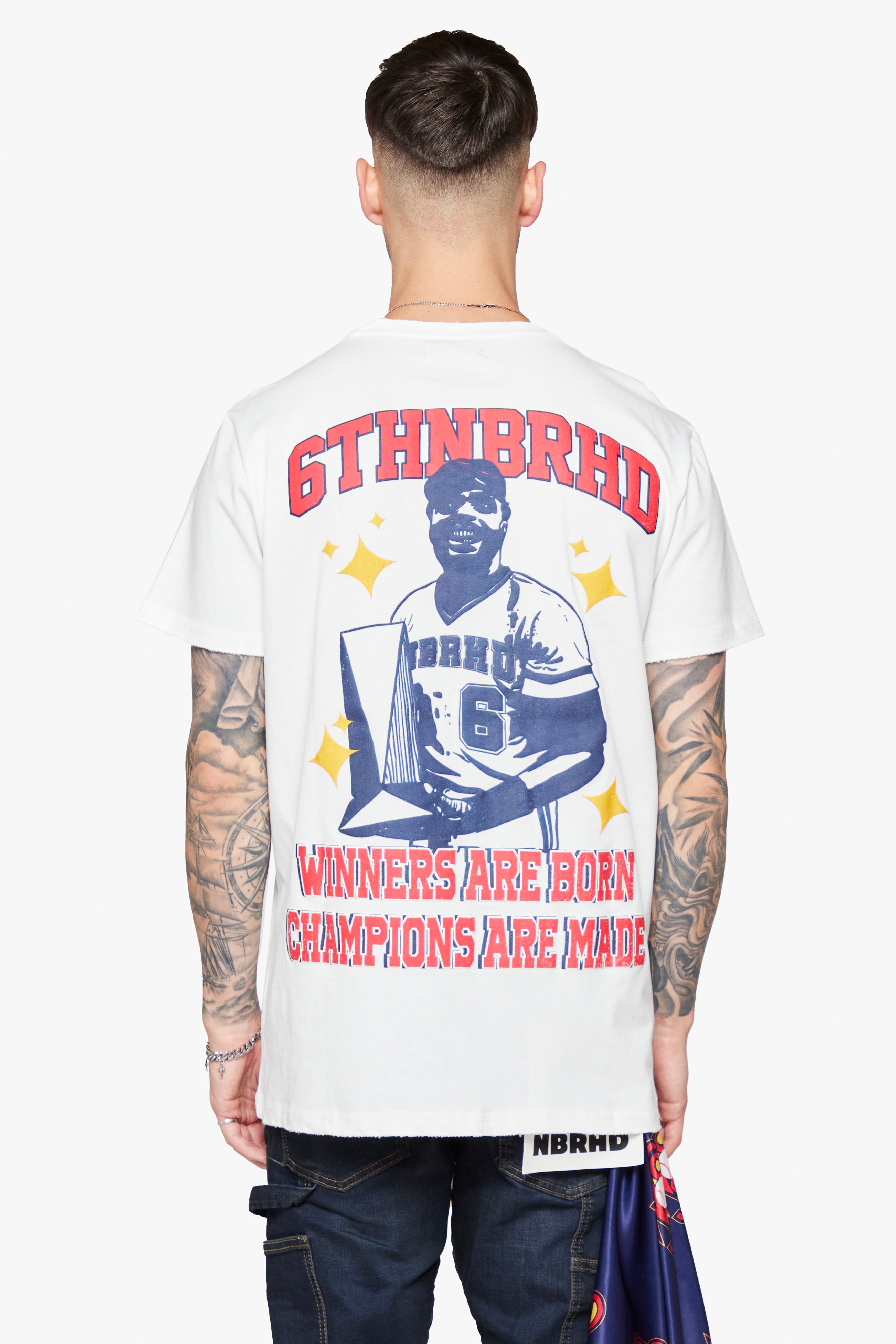 6thNBRHD TEE "HOMERUN" WHITE