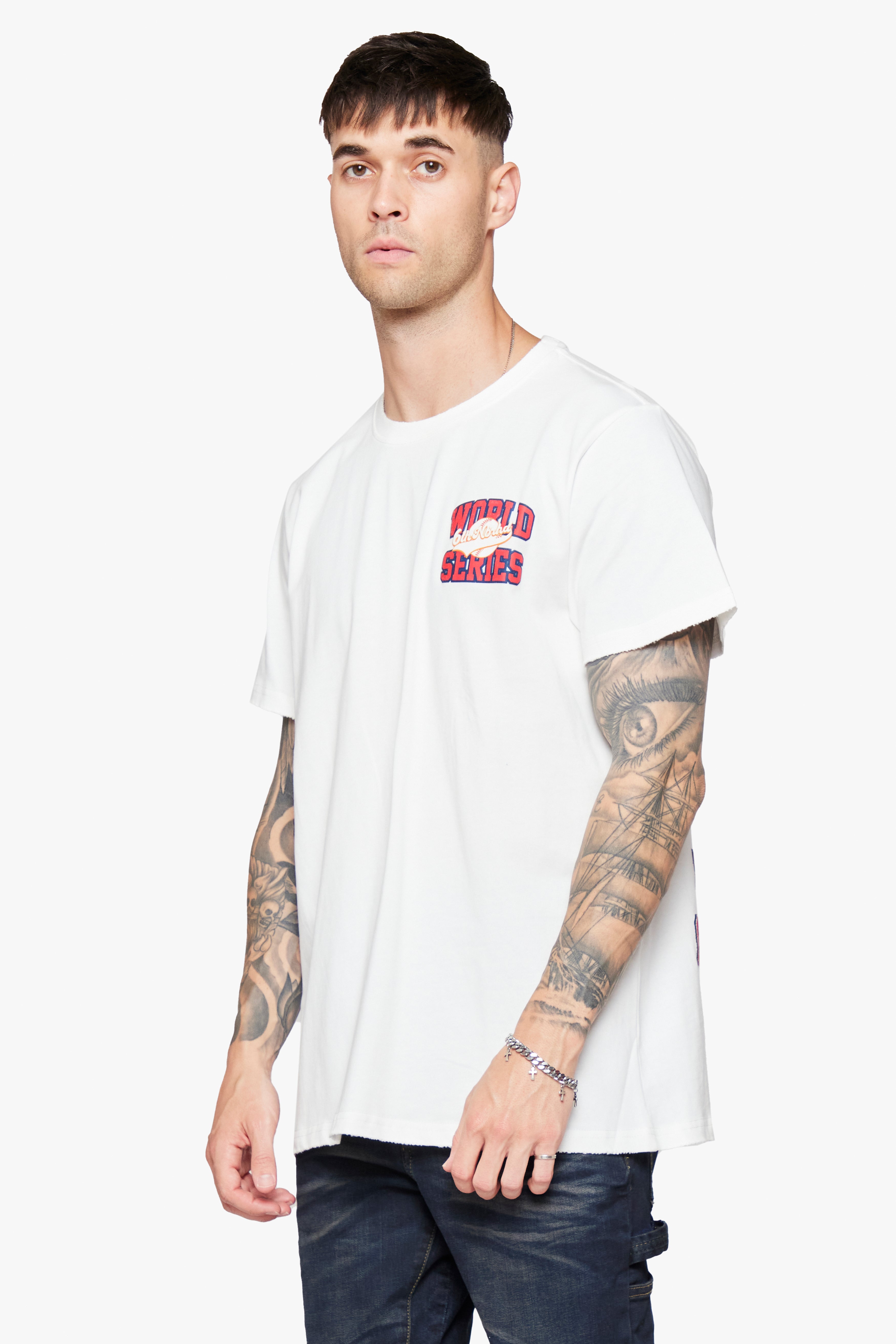 6thNBRHD TEE "HOMERUN" WHITE