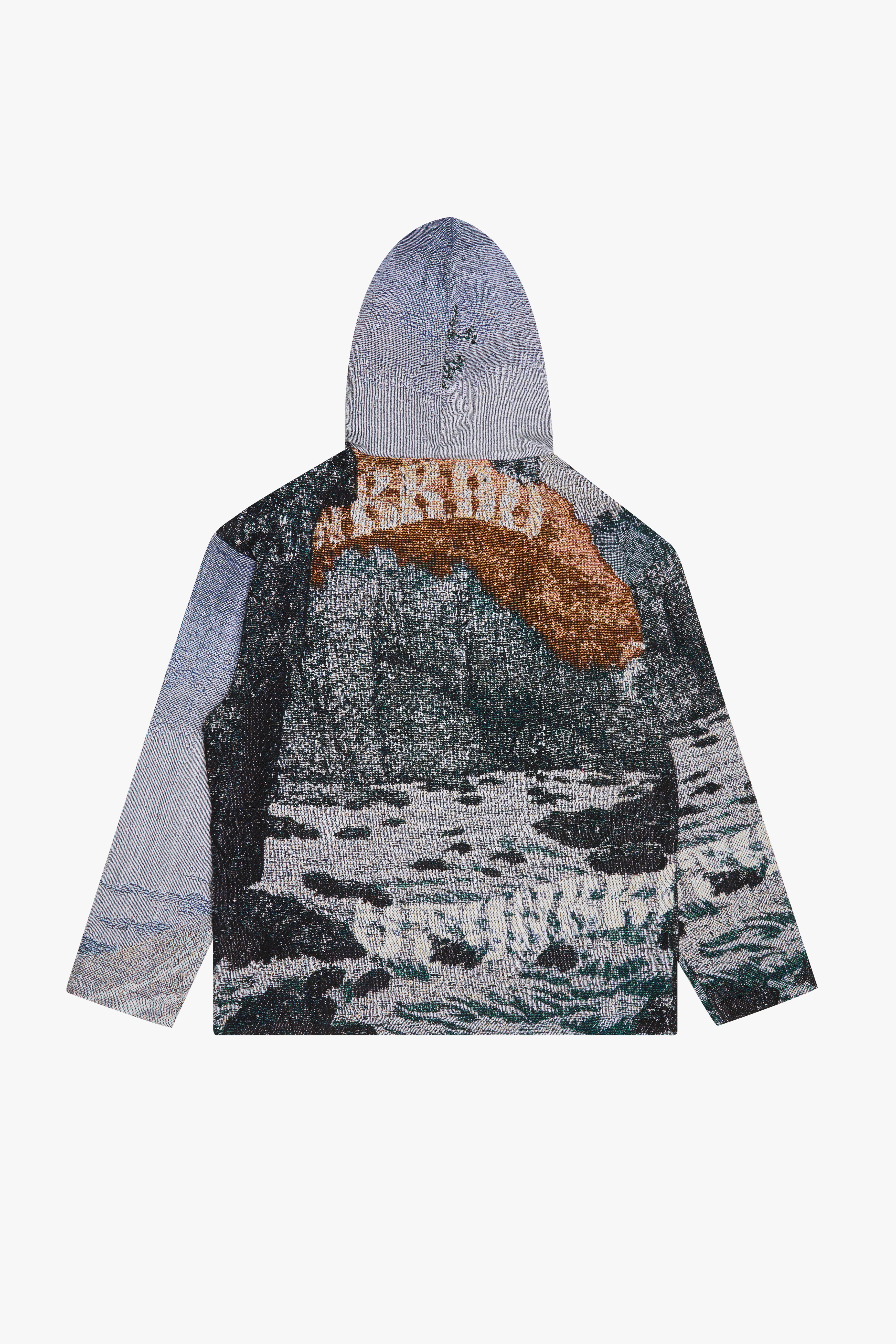 6thNBRHD "PEACE" PULLOVER HOODIE BLUE MULTI