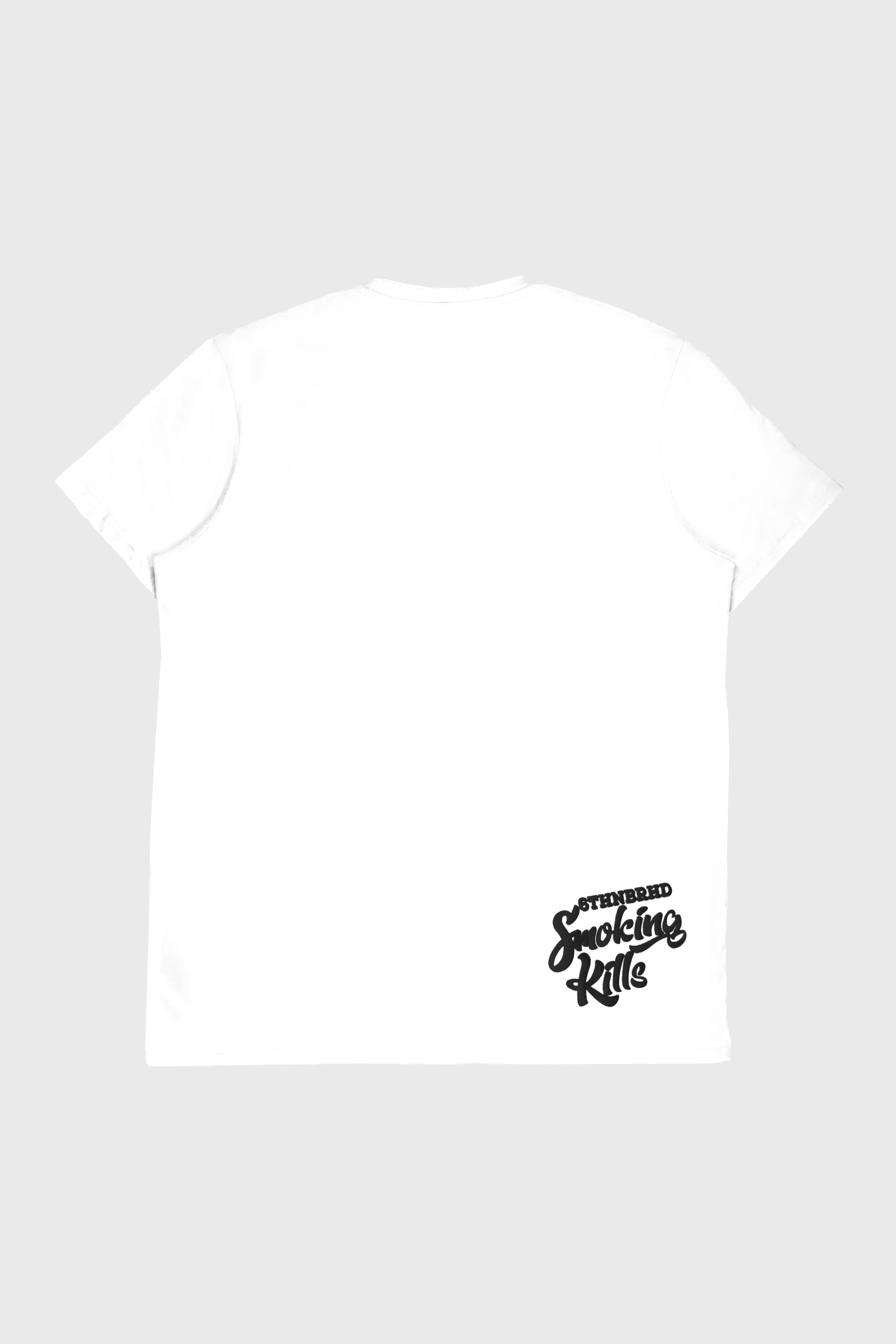 6thNBRHD TEE "NO SMOKES" WHITE