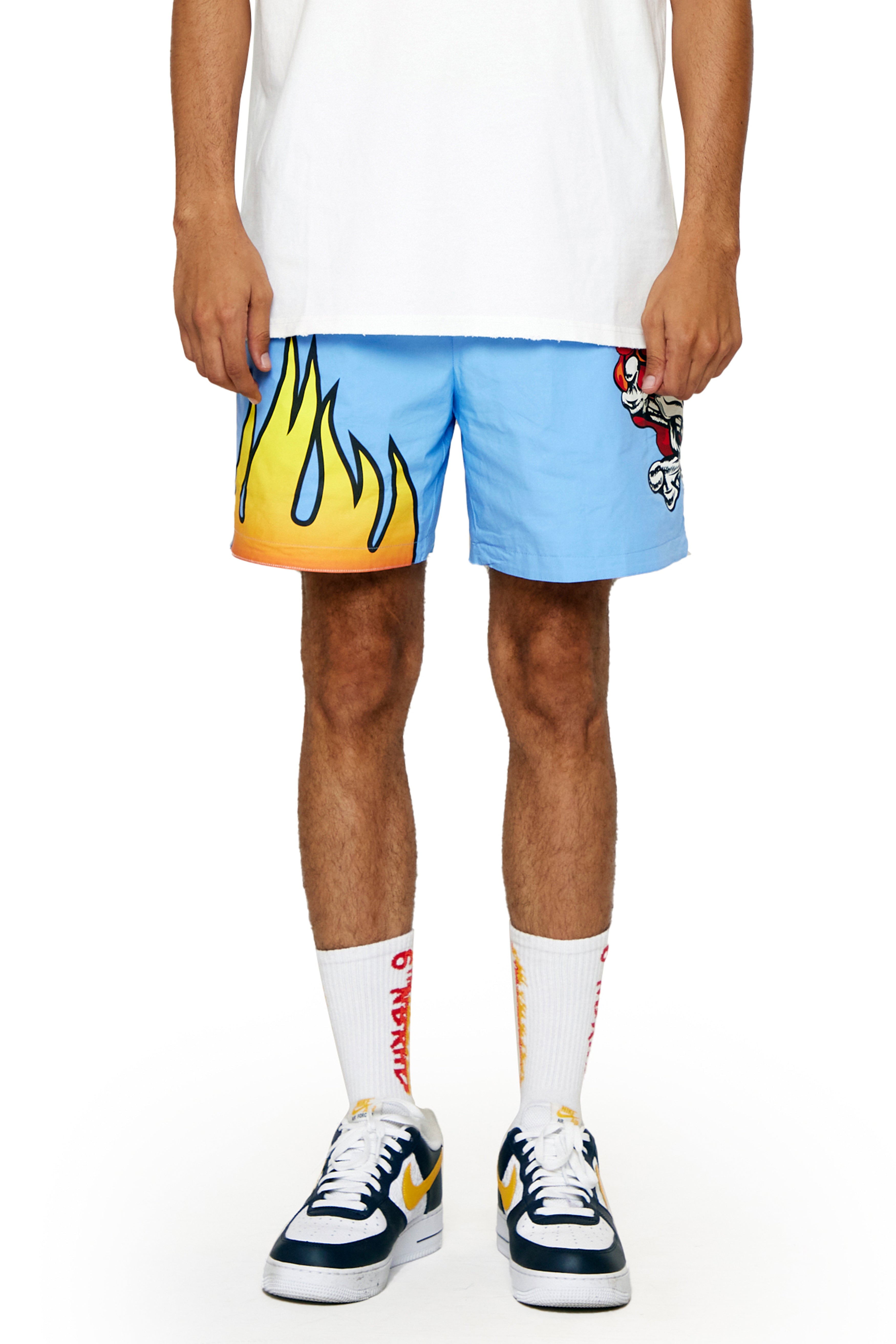 Golf wang clearance blue flame shorts