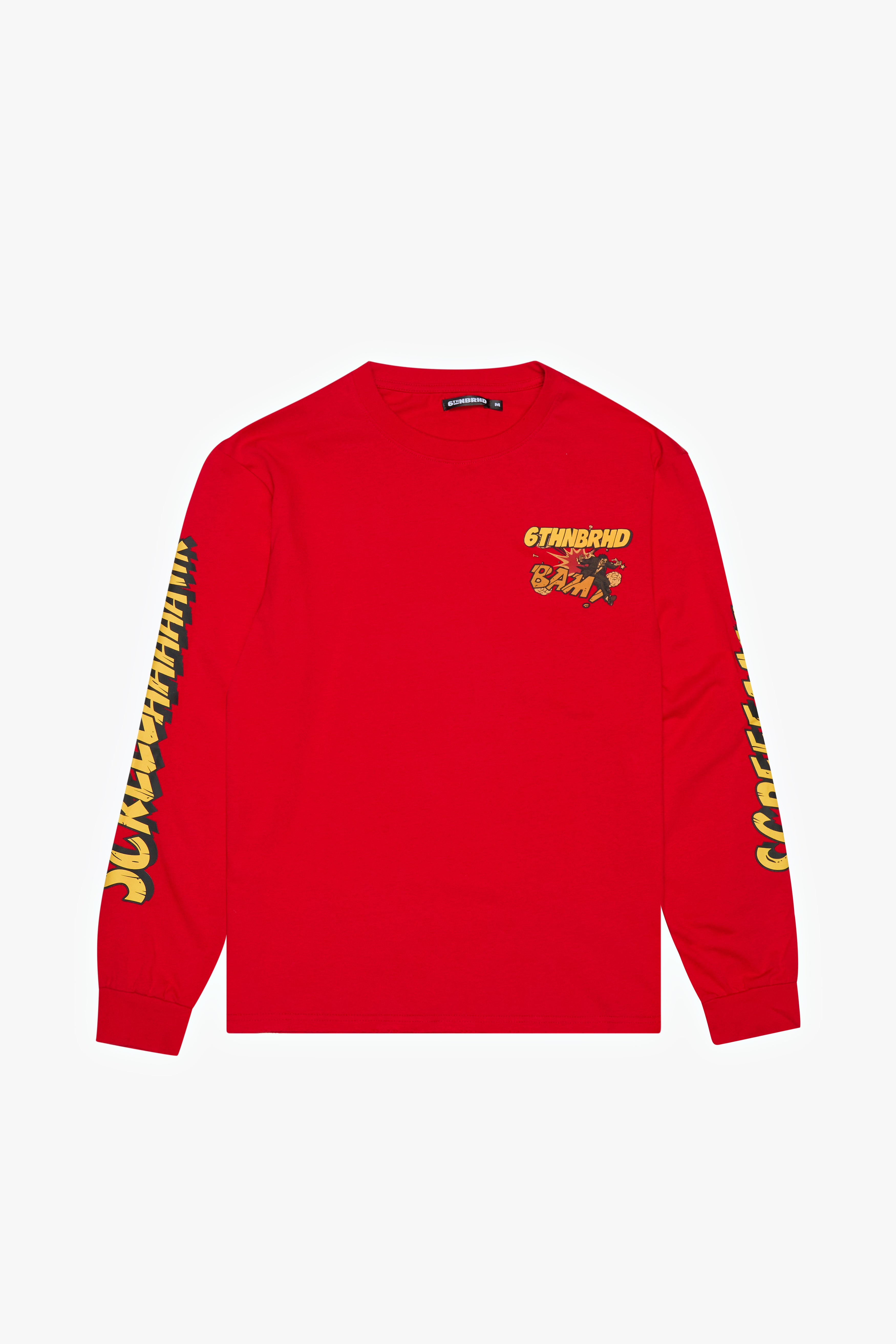 6thNBRHD LONG SLEEVE TEE "VILE" RED