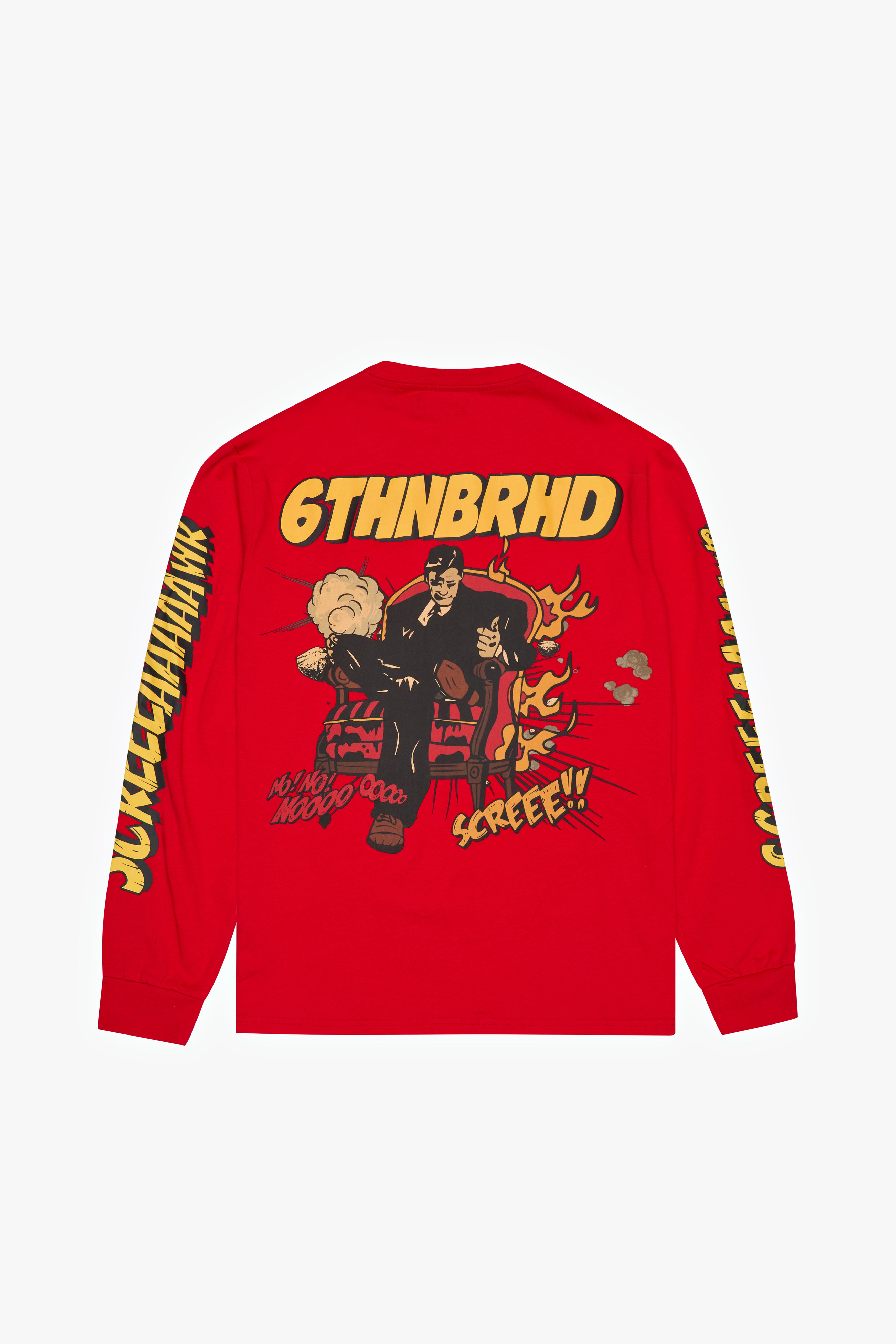 6thNBRHD LONG SLEEVE TEE "VILE" RED