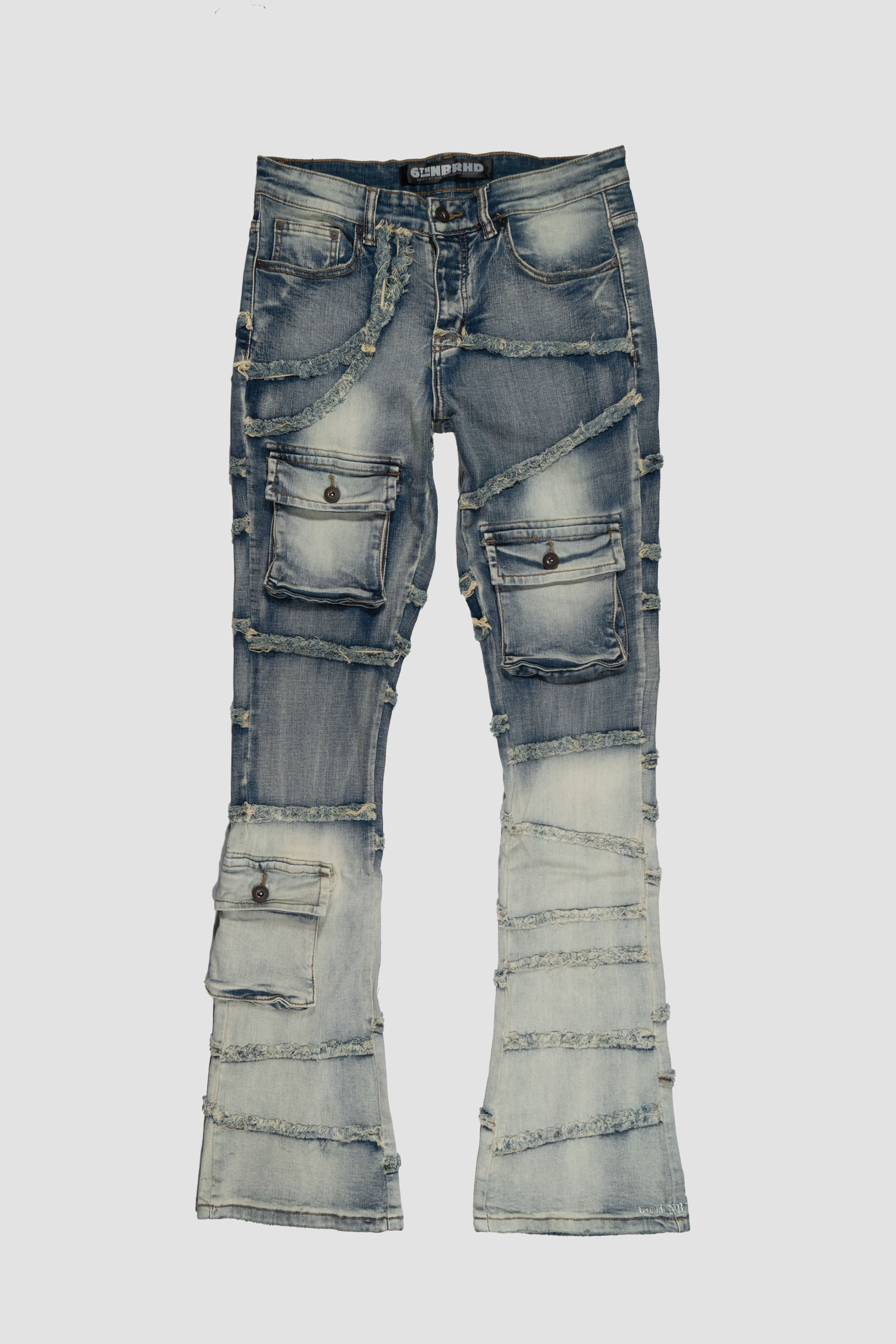 Vintage Stacked Jeans - Blue