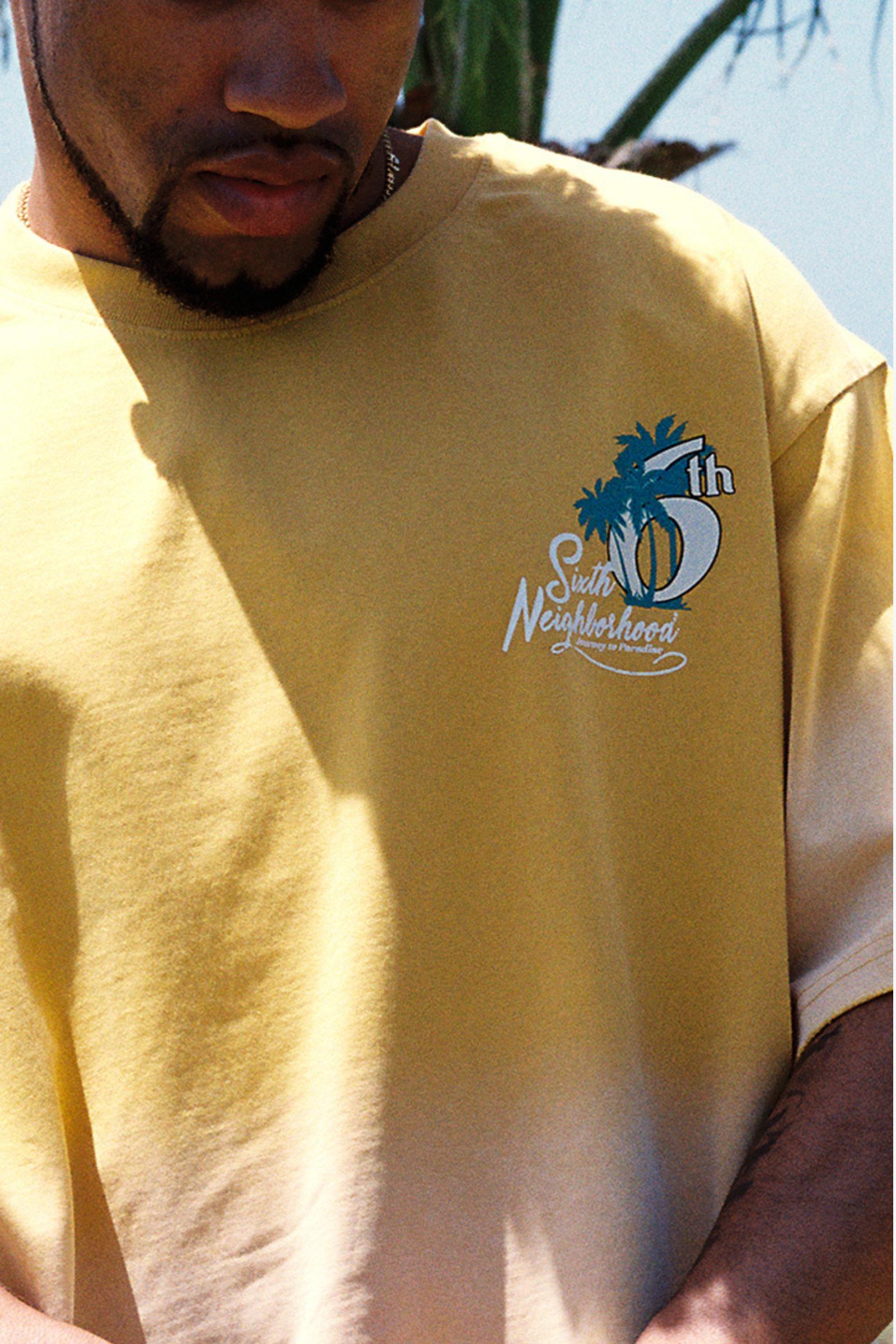 "Paradise" Oversized Tee Yellow