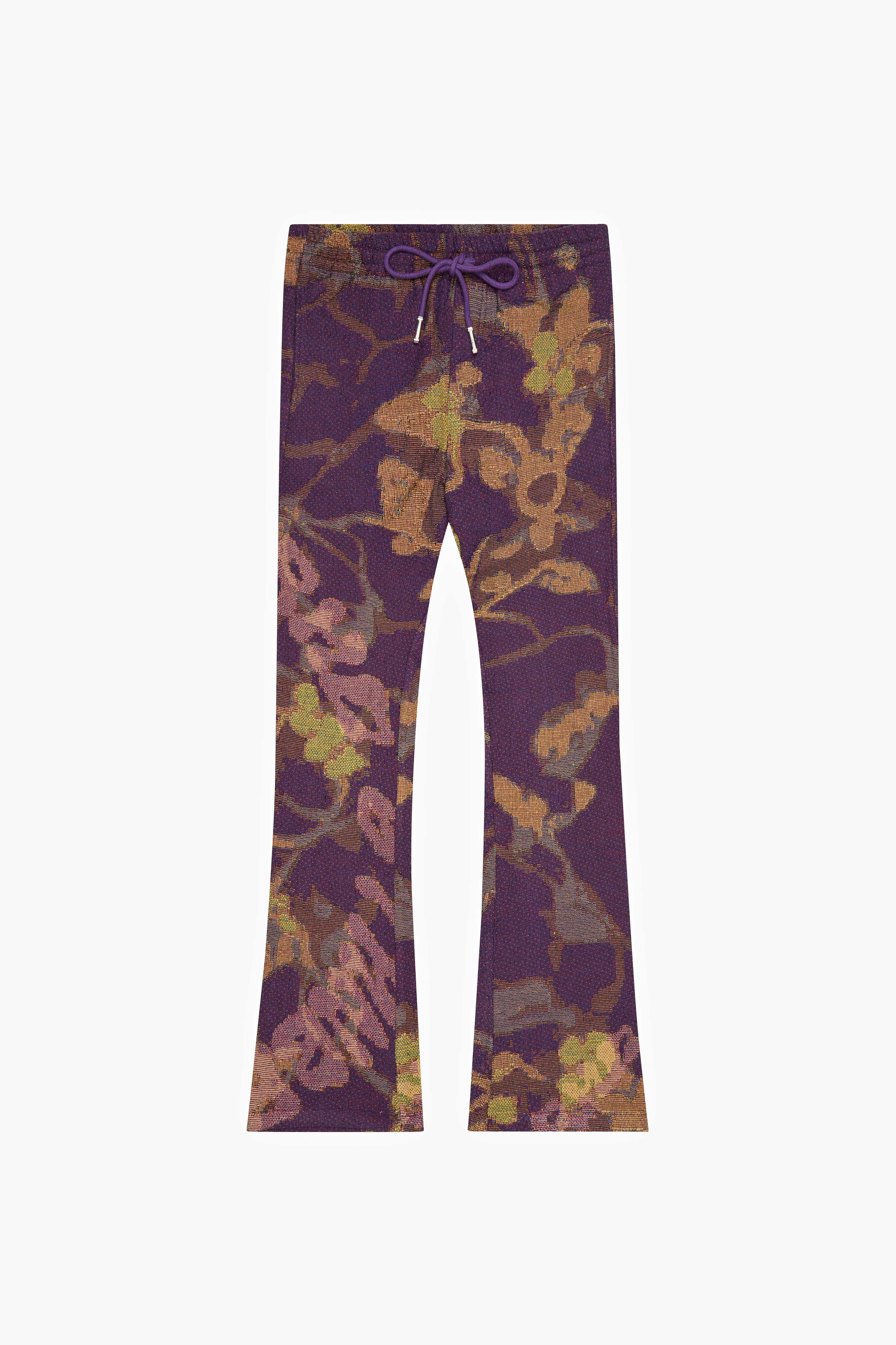 6thNBRHD TAPESTRY PANTS "FLOWAS" PURPLE MULTI