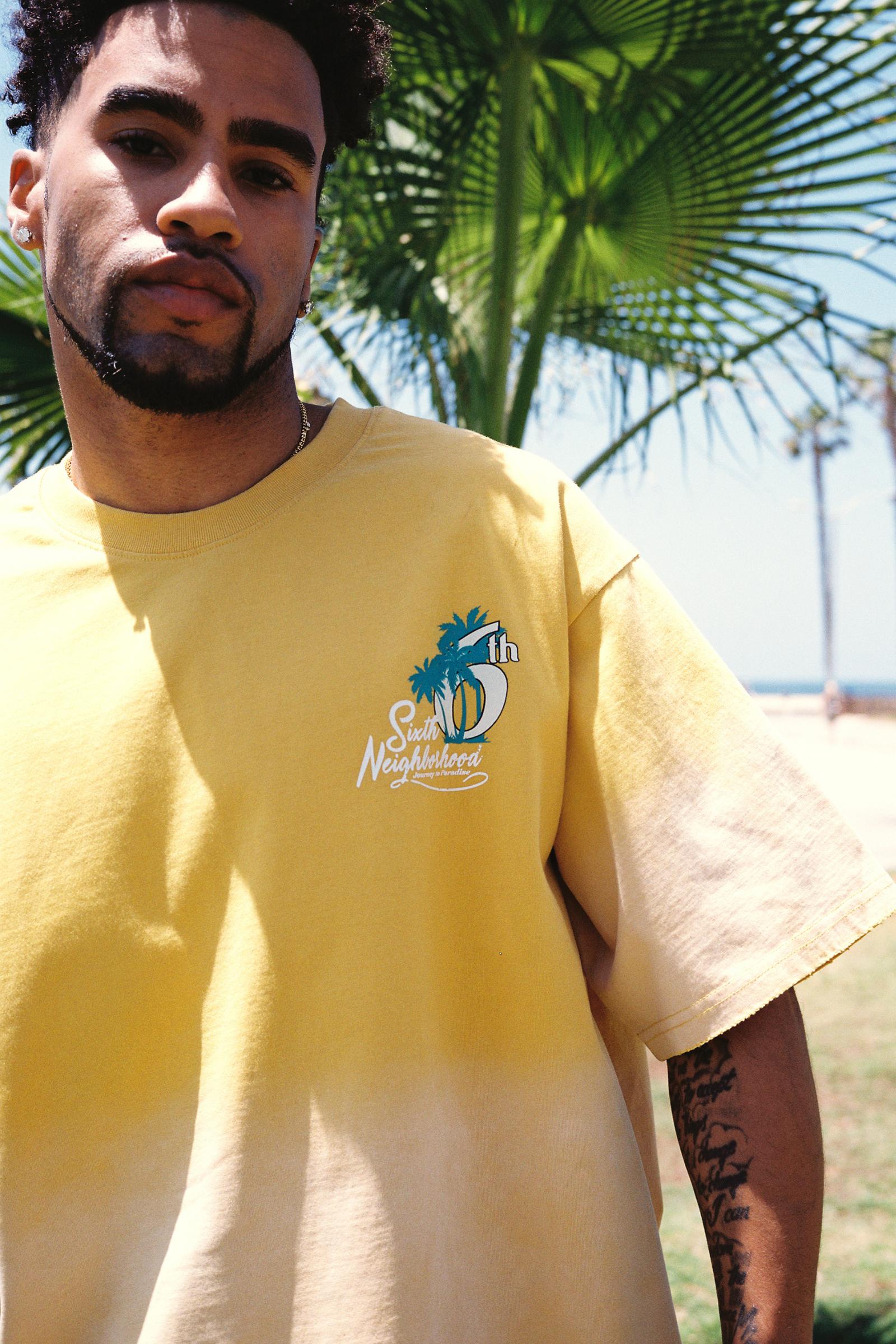 "Paradise" Oversized Tee Yellow