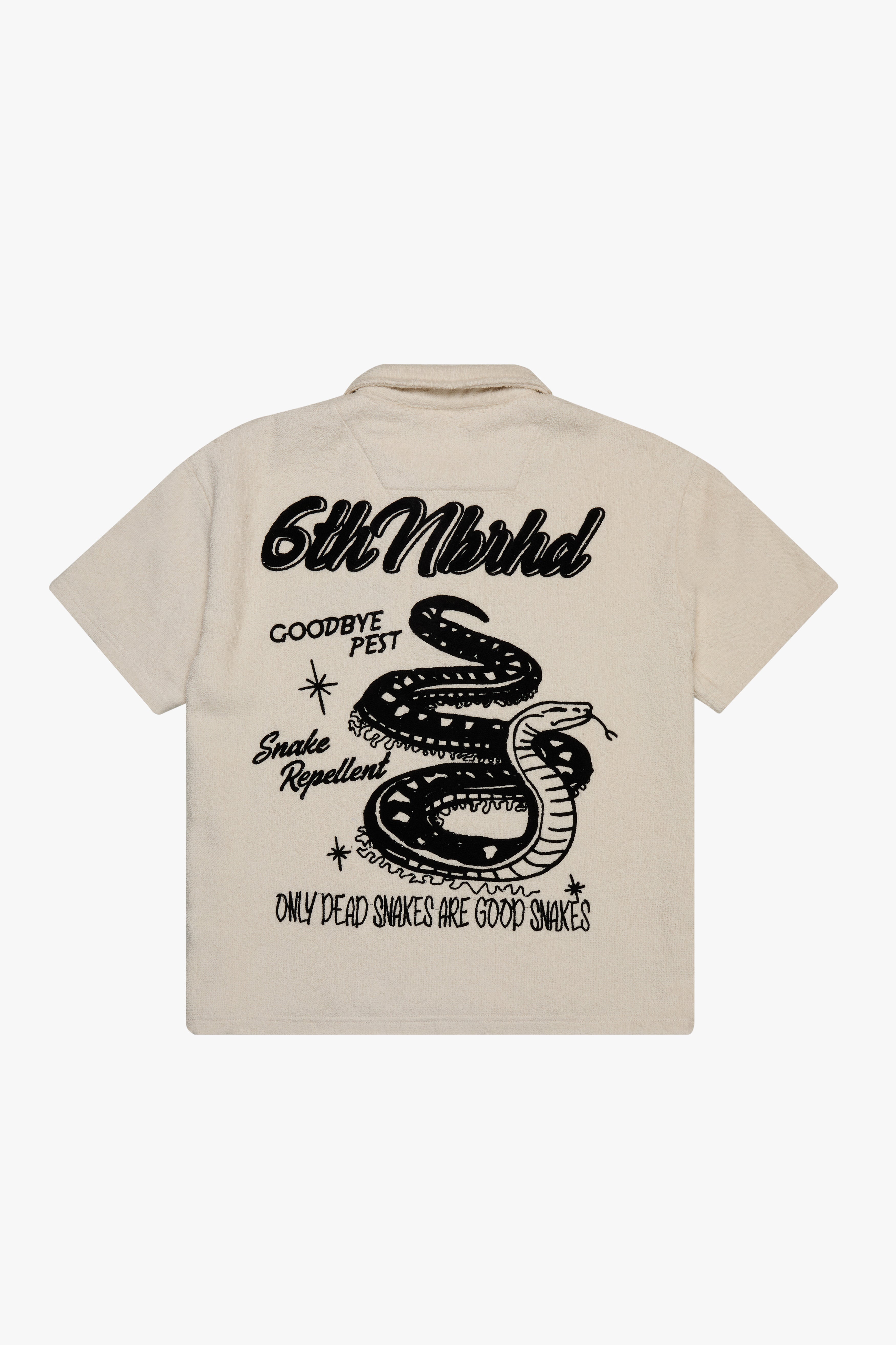 6thNBRHD WOVEN "DEAD SNAKES" CREAM