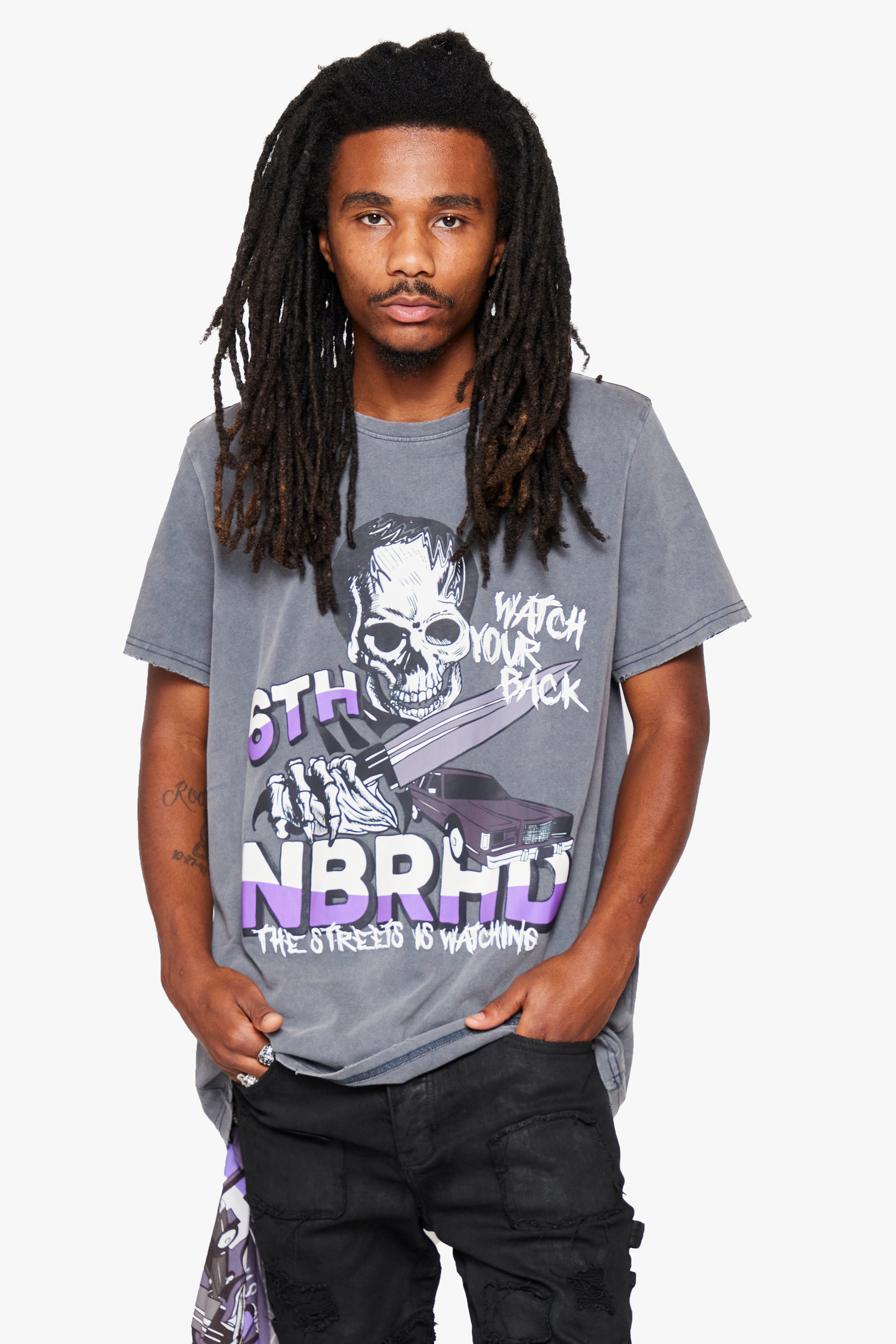 6thNBRHD TEE "CREEPER" GREY