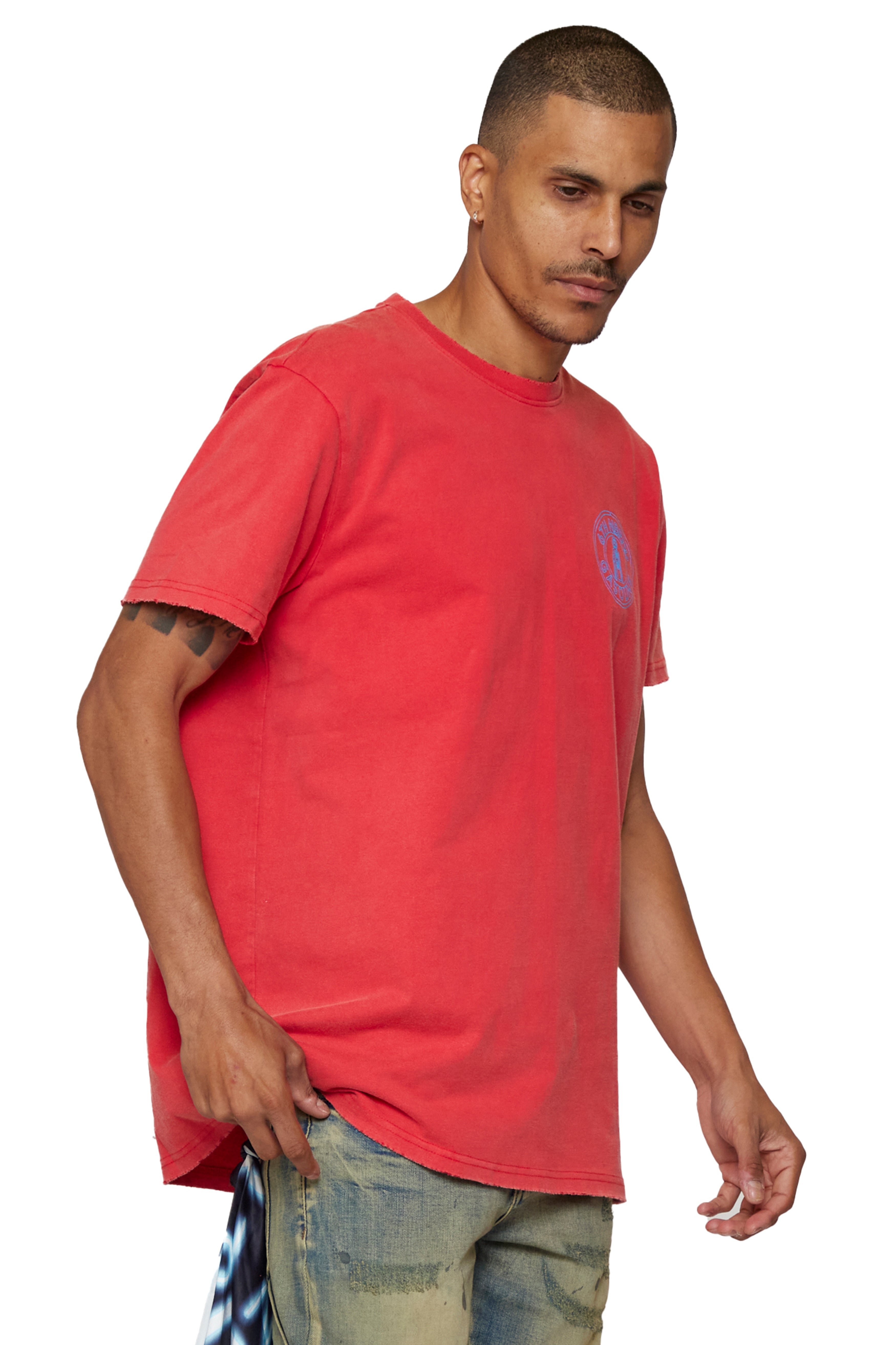 6thNBRHD TEE "FULL SERVICE" VINTAGE RED