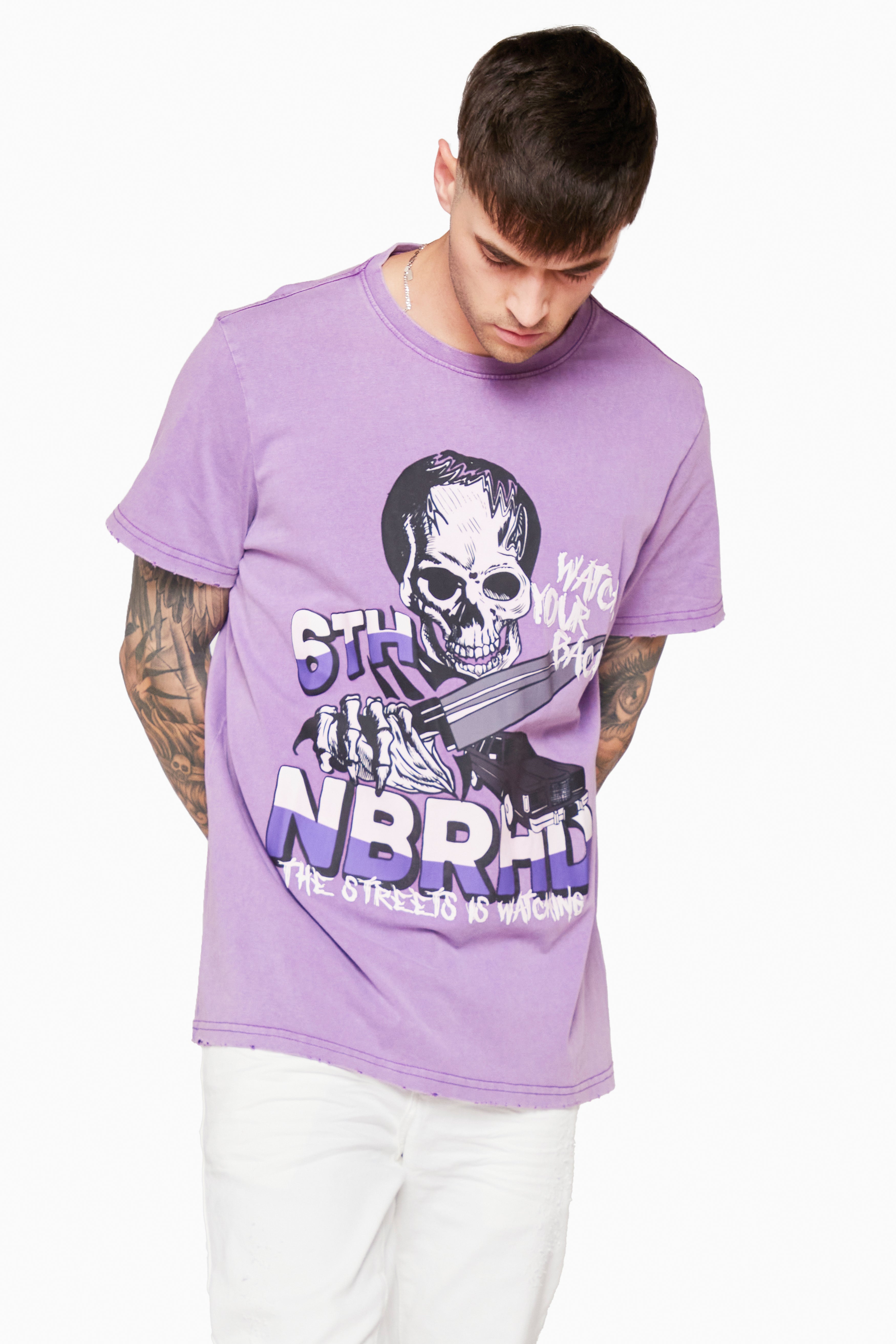 6thNBRHD TEE "CREEPER" PURPLE