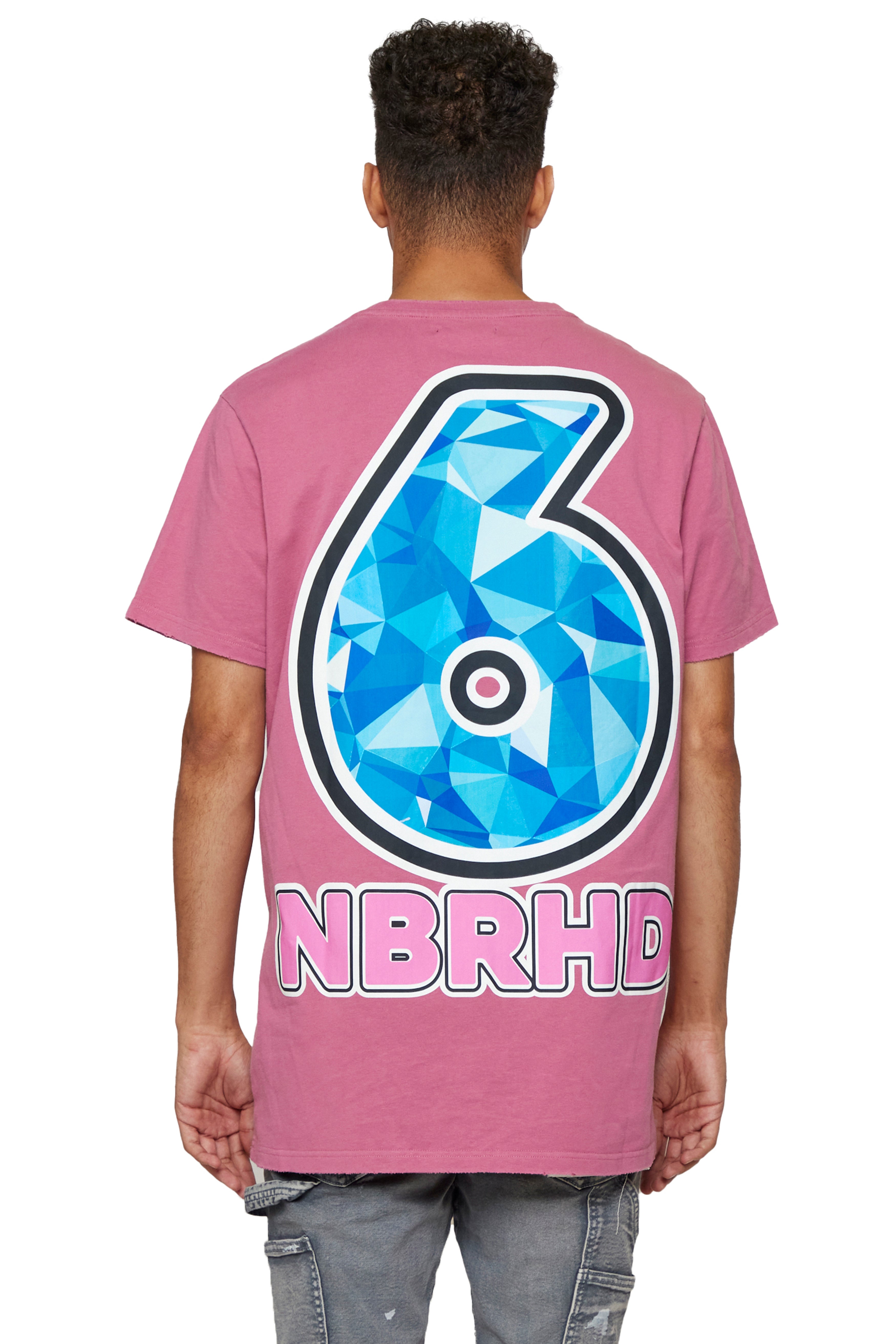 6thNBRHD TEE "ICECREAM" vintage rose