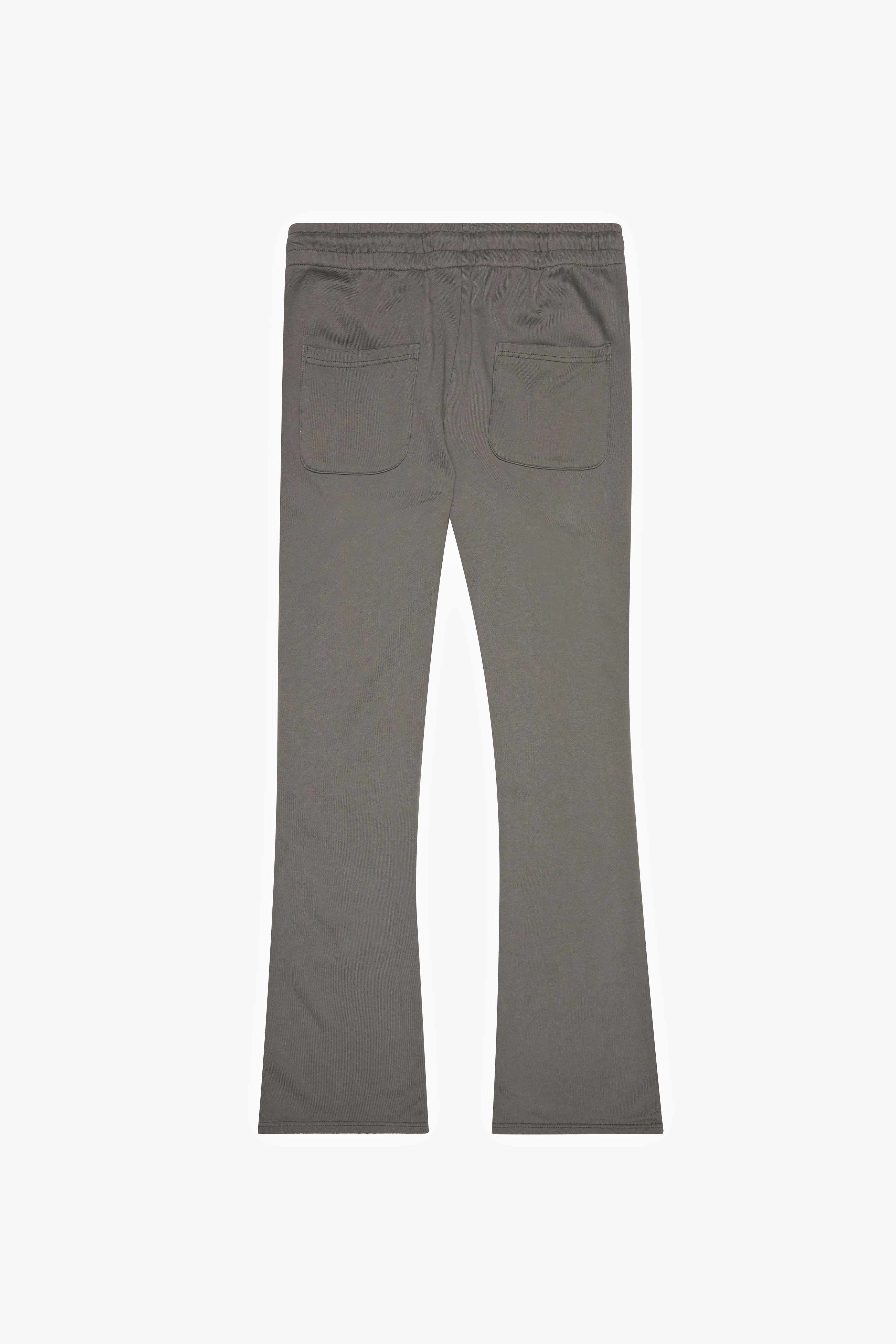 6thNBRHD STACKED FLEECE PANTS "RAYGUN" GREY