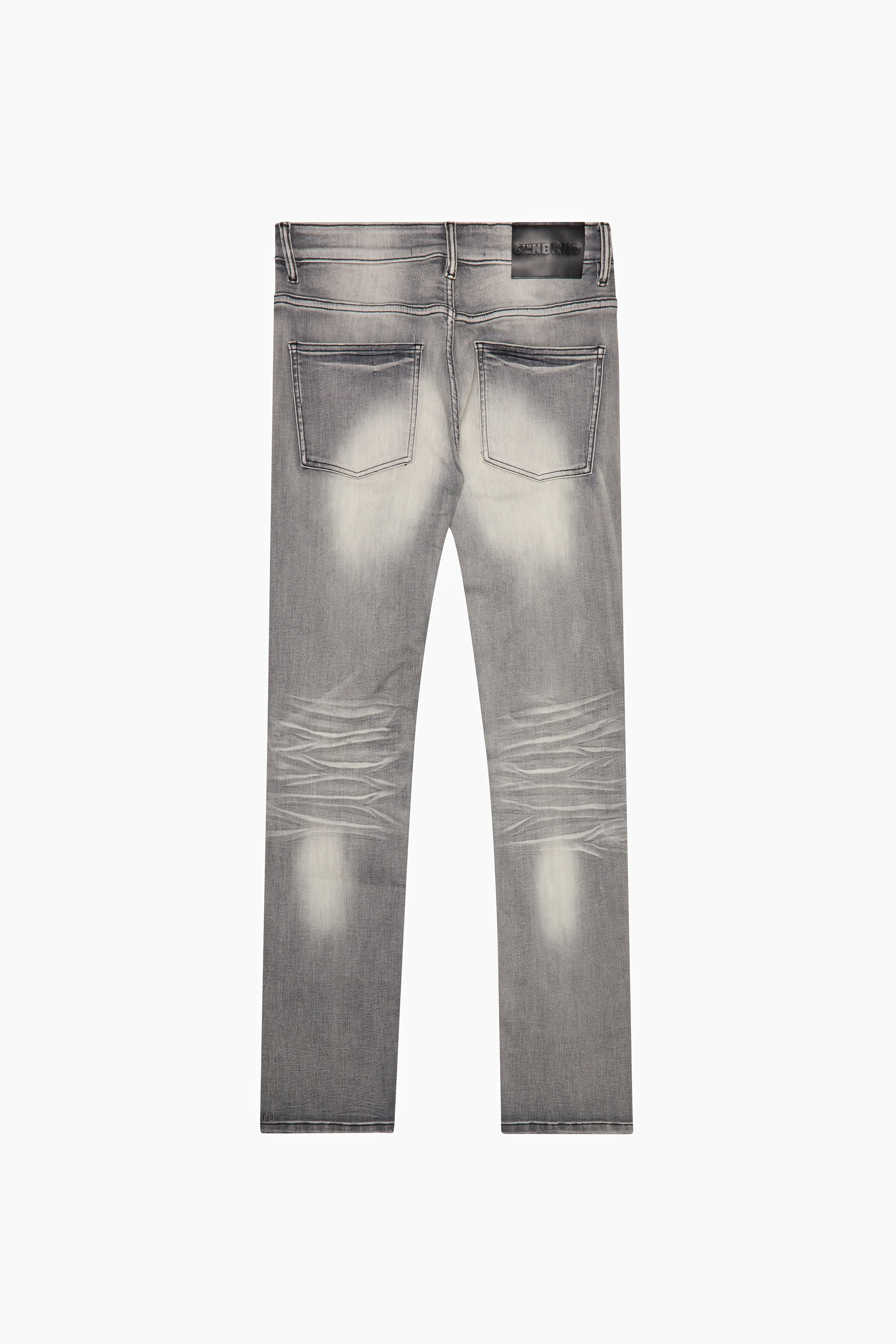 6thNBRHD SKINNY JEAN "MEMORY" SOFT GREY