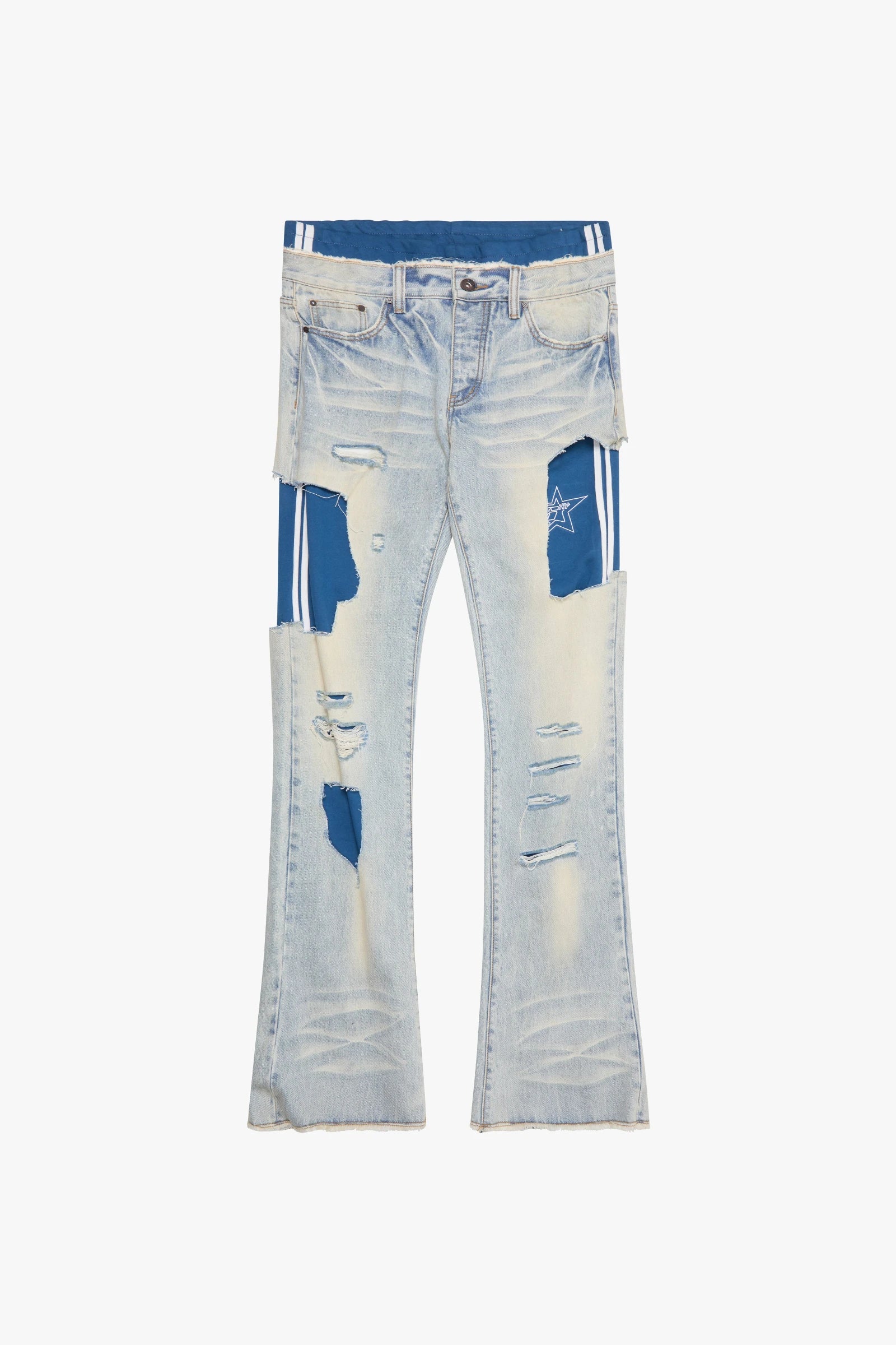 "Samba" Stacked Jeans Light Wash