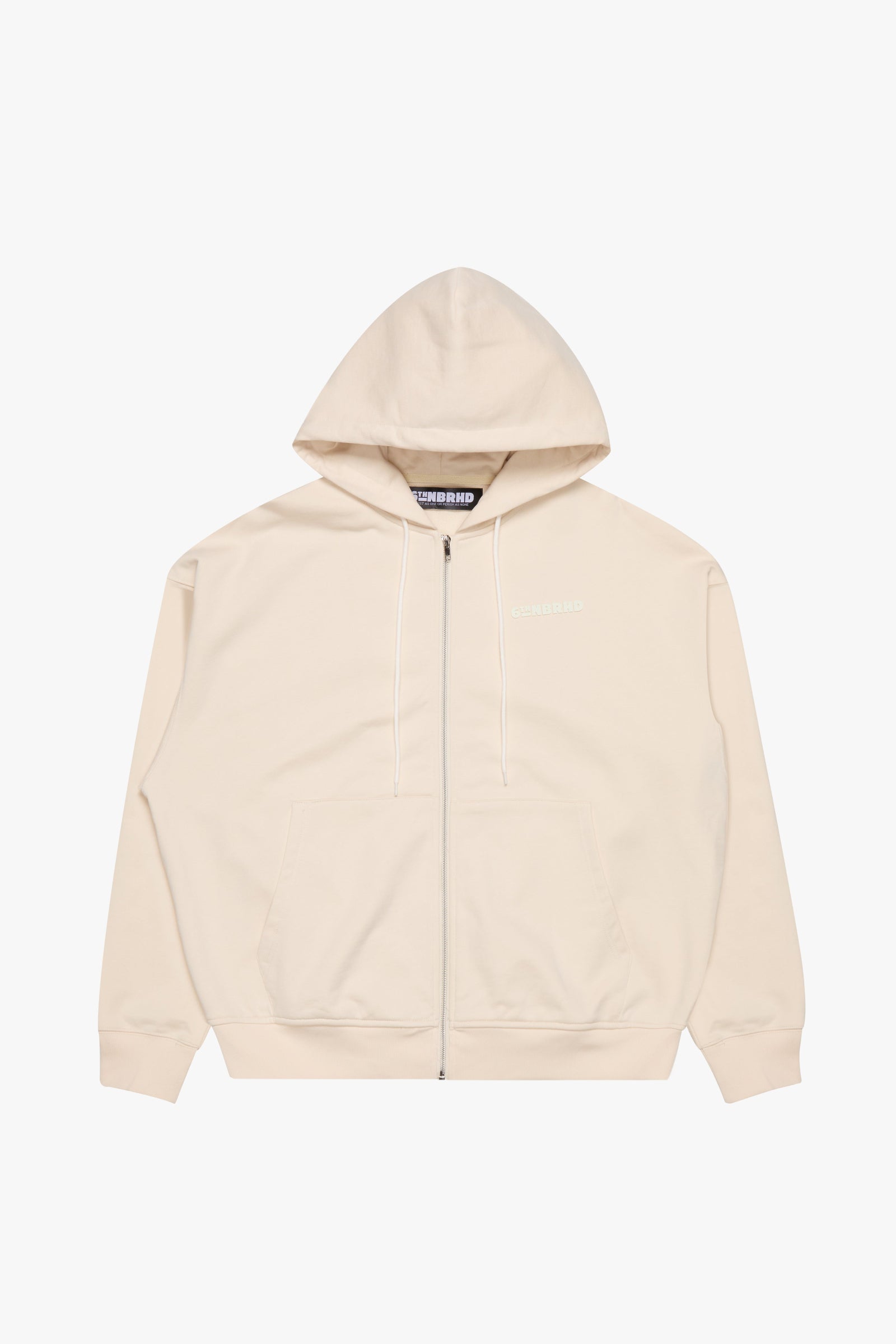 "Esntl 2.0" Relaxed Hoodie Cream