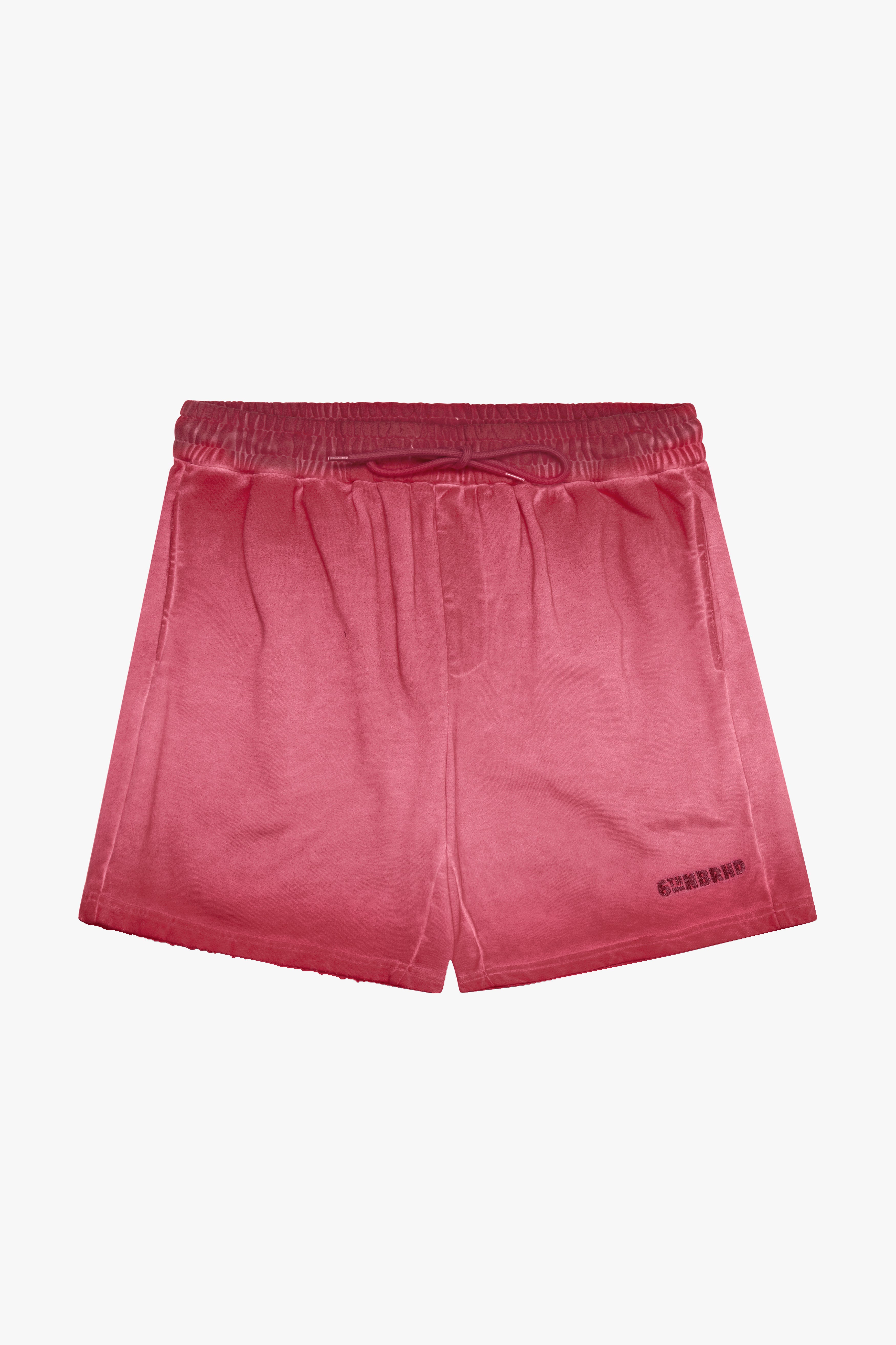 6thNBRHD SHORTS "ESNTL 2.0" VINTAGE RED