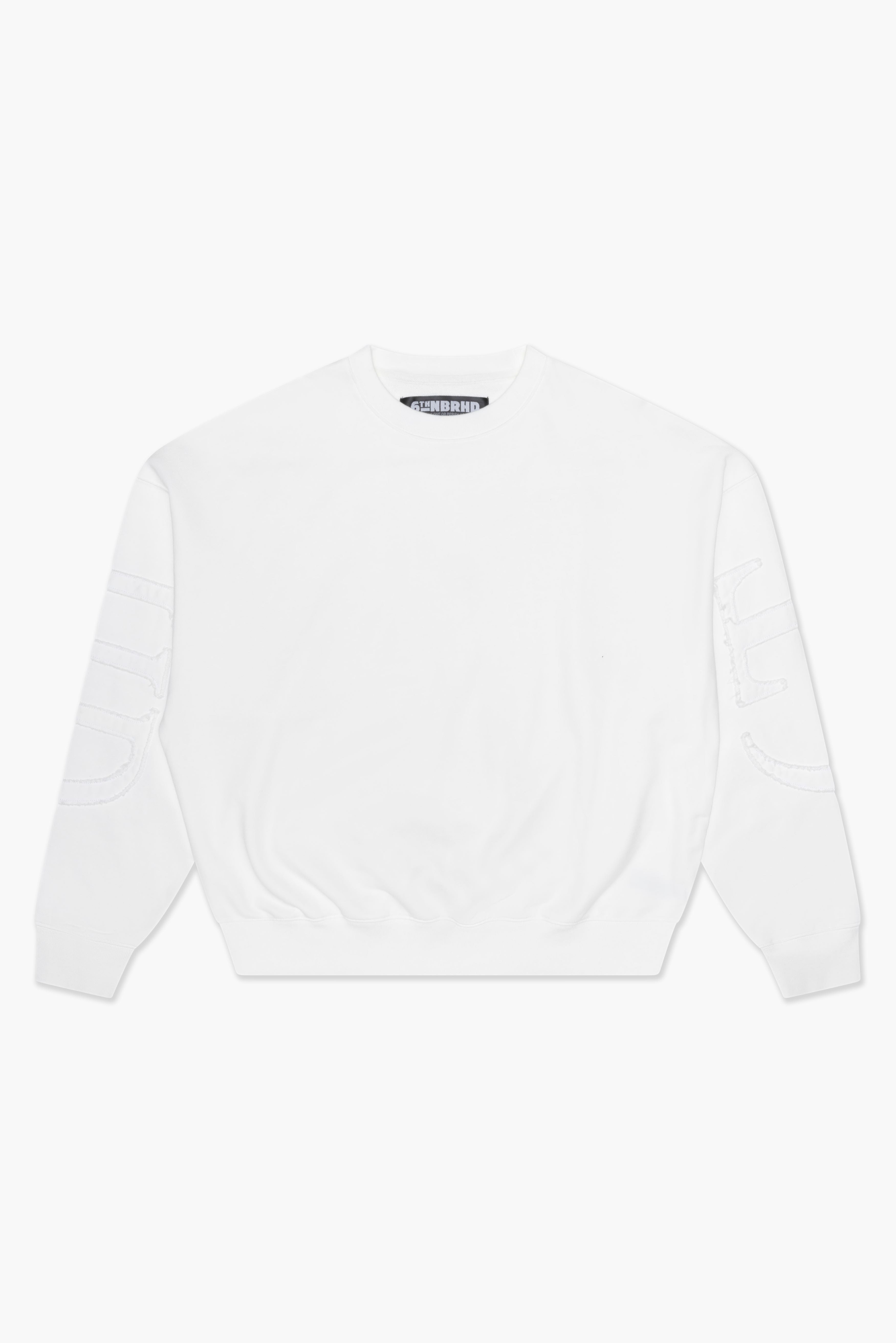 "STATEMENT" CREW NECK - WHITE