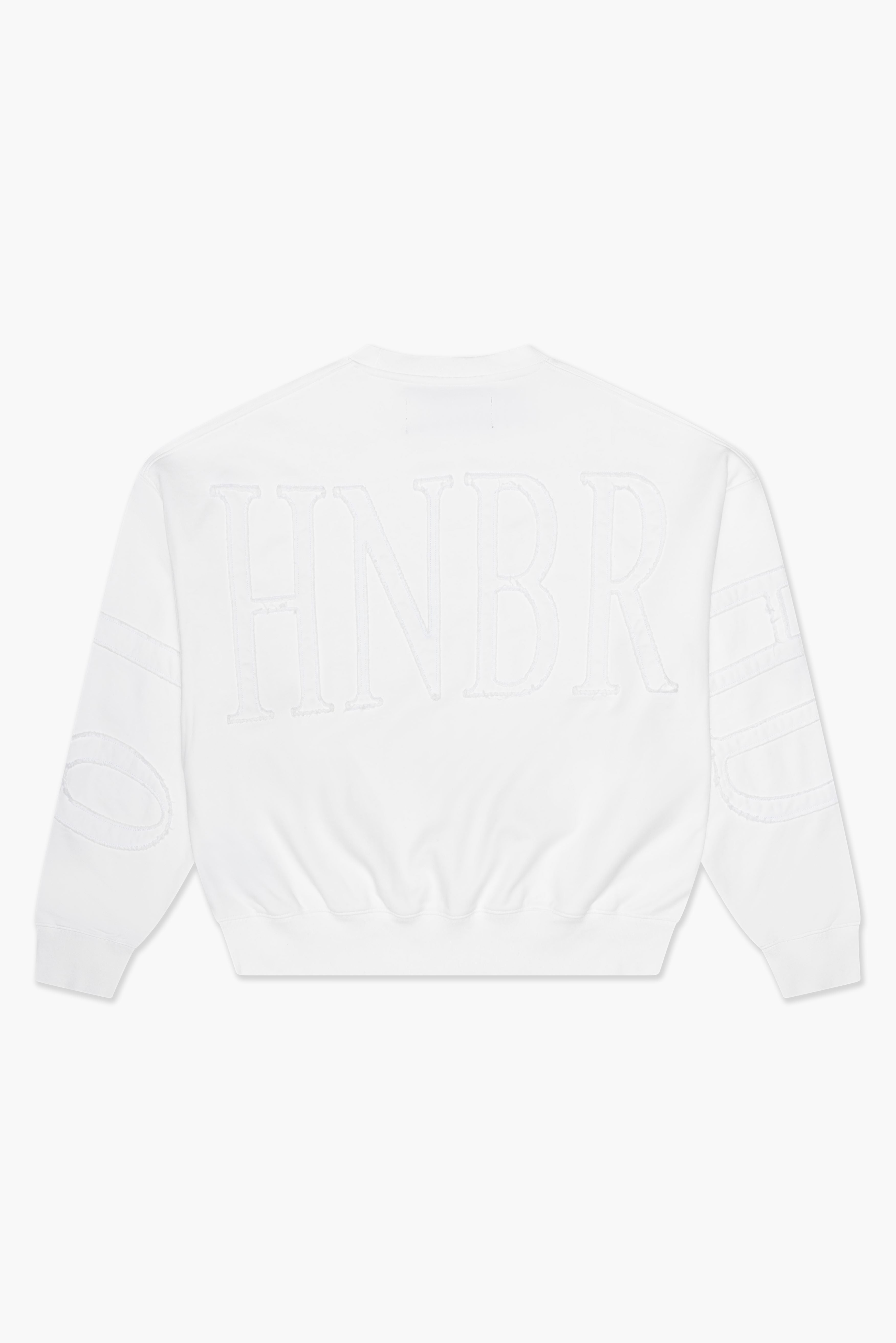 "STATEMENT" CREW NECK - WHITE