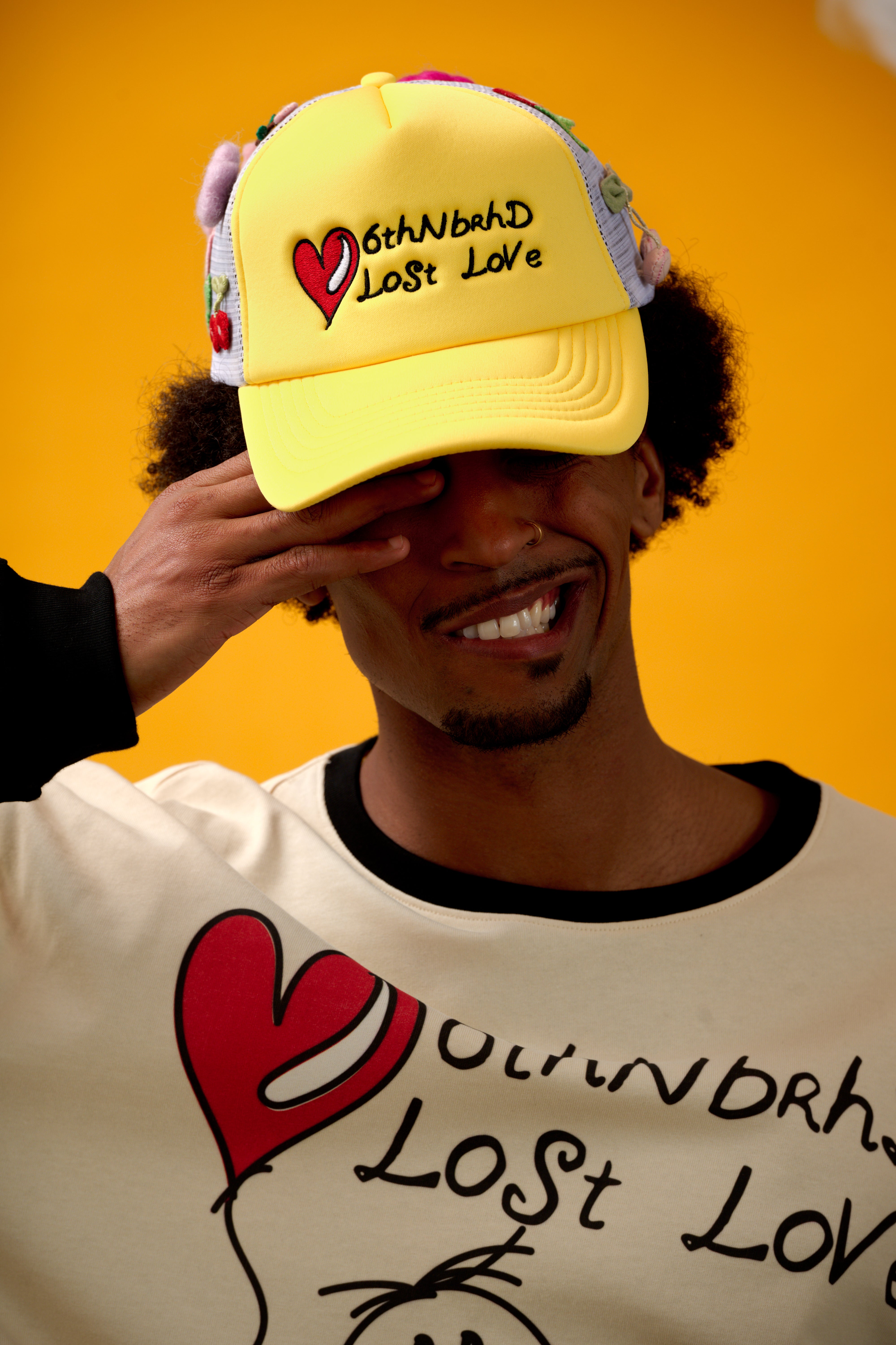 6thNBRHD HAT "LOST" YELLOW