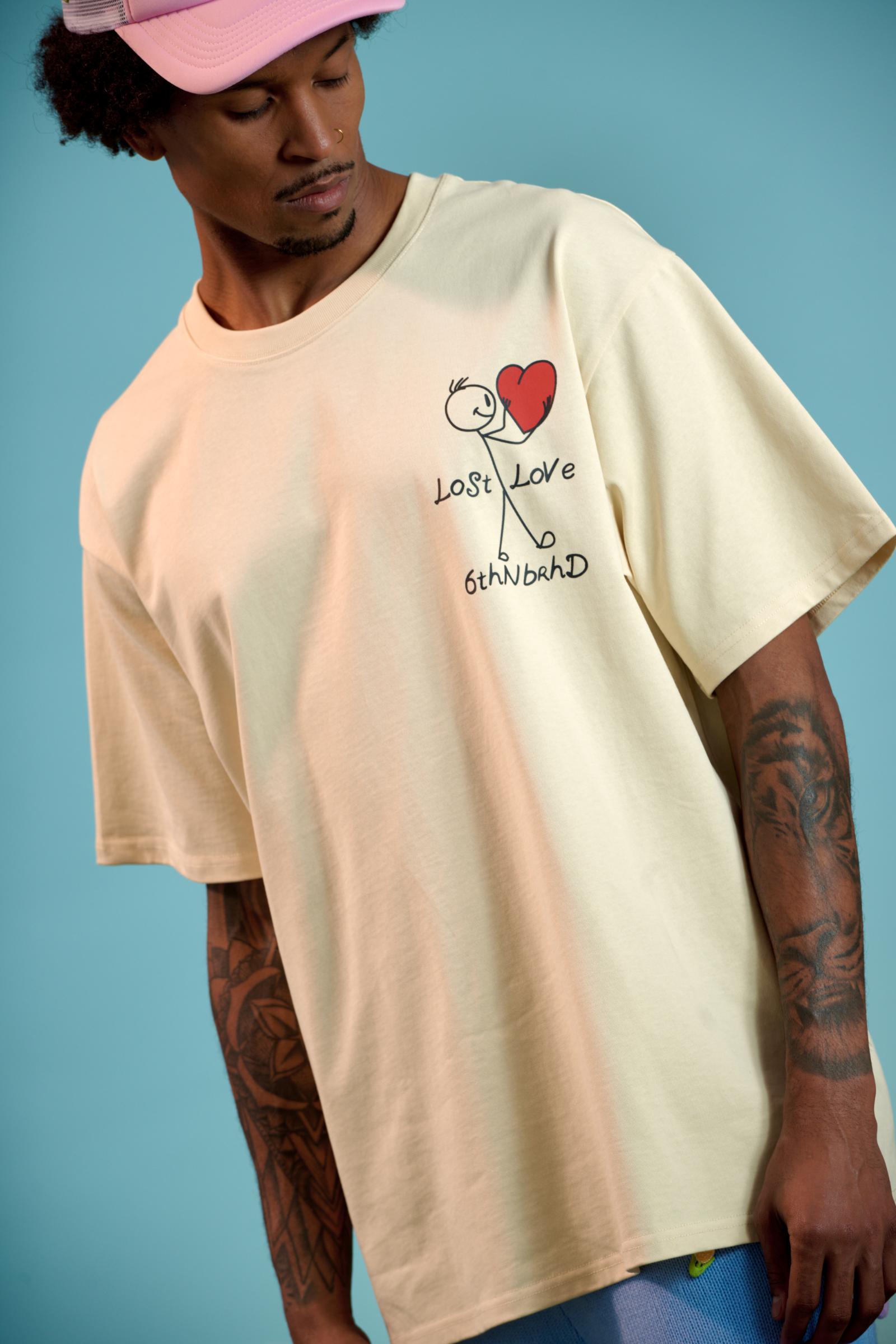 "Yes/No" Graphic Tee Cream