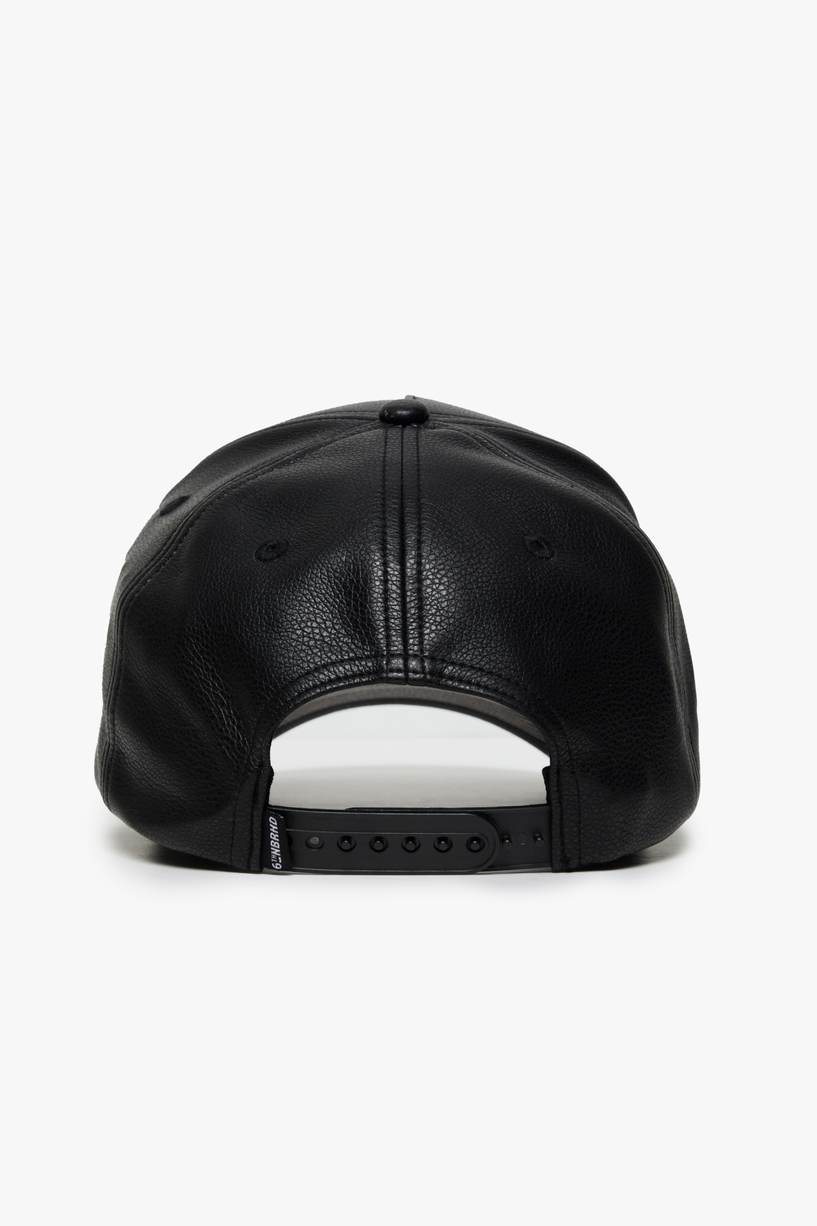 "TUMBLED" BLACK LEATHER HAT