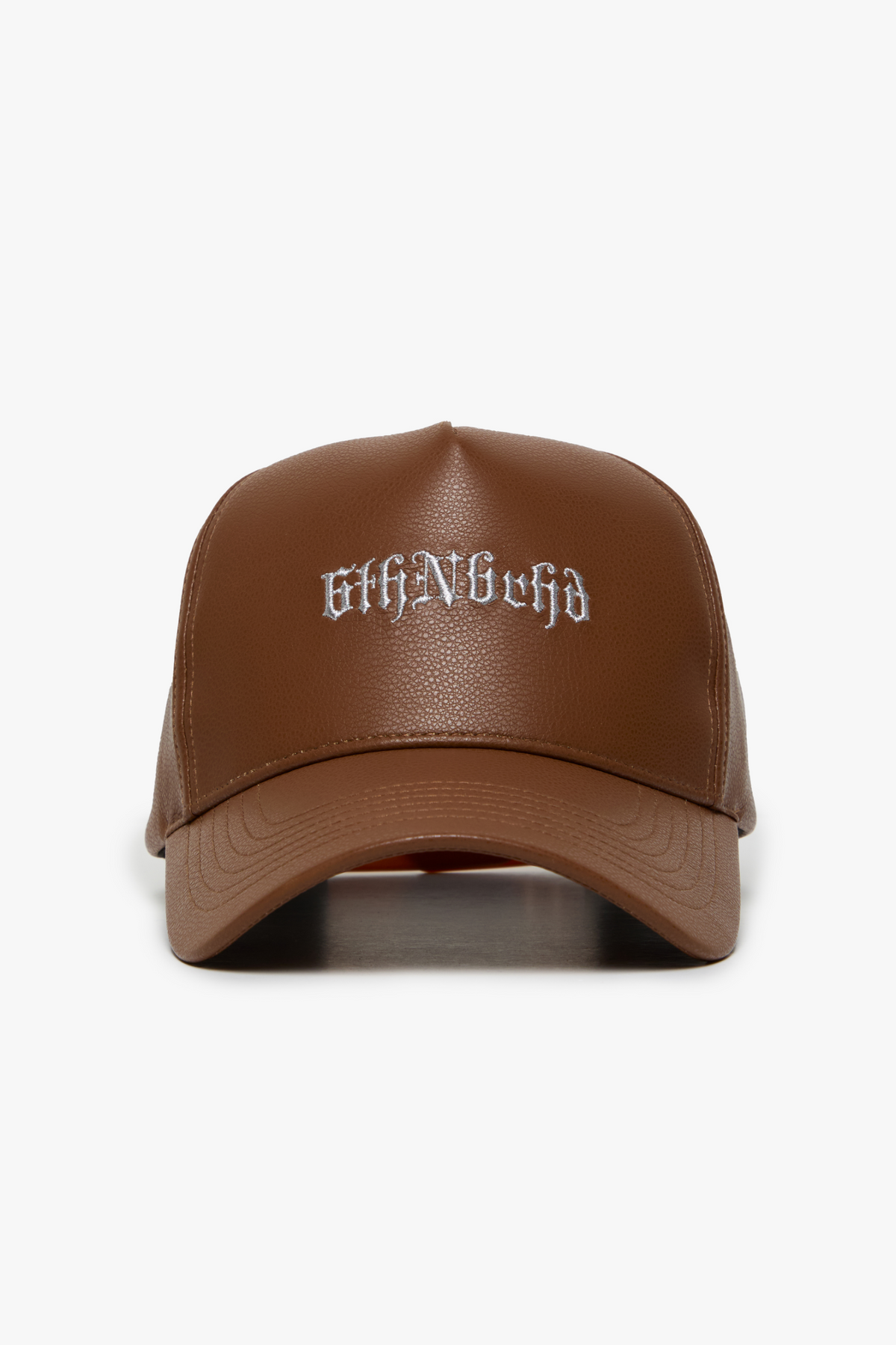 "TUMBLED" MOCHA LEATHER HAT