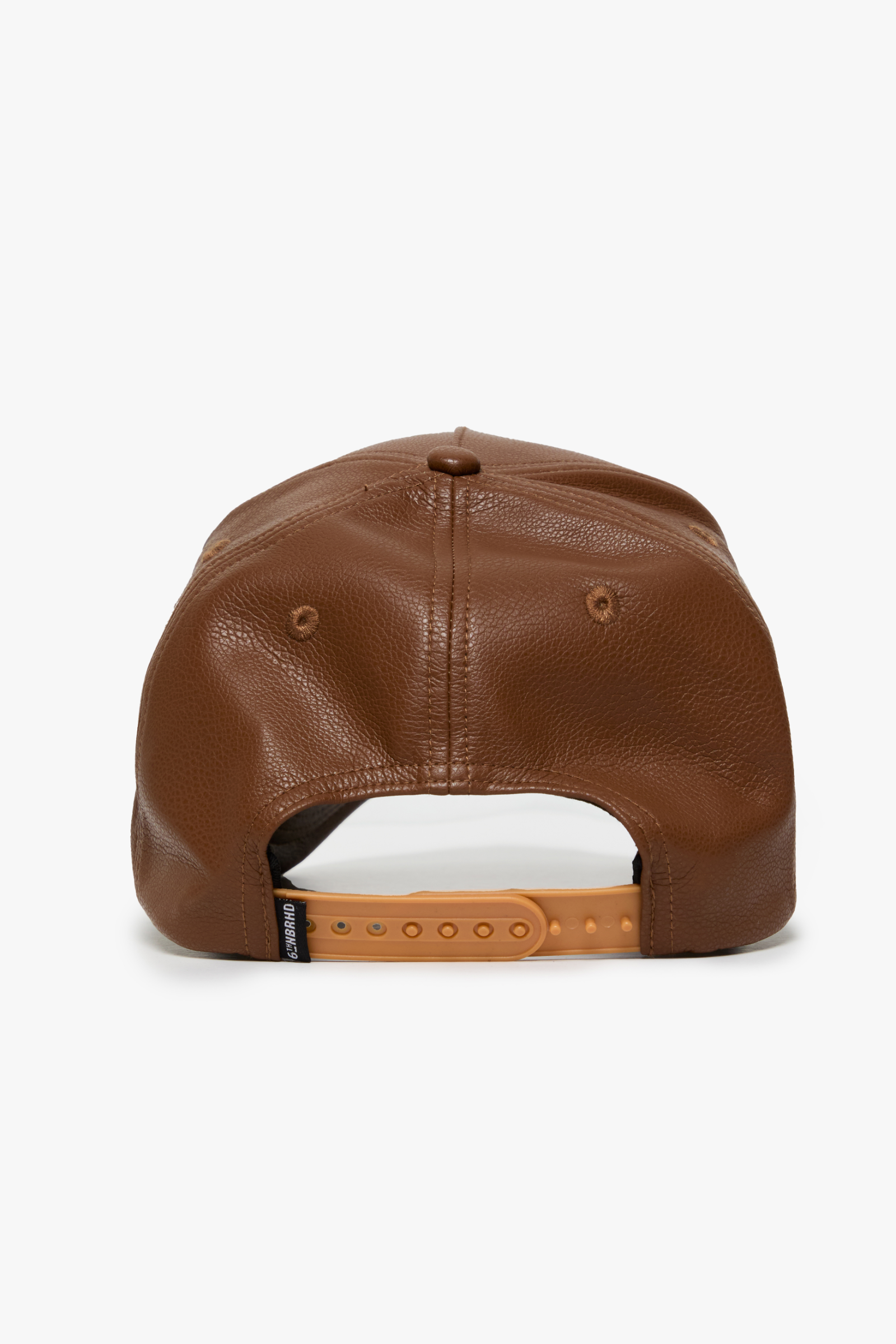 "TUMBLED" MOCHA LEATHER HAT