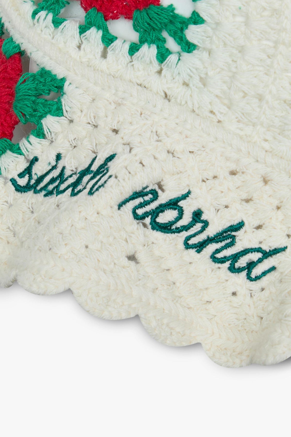 "LIVIN" KNIT BUCKET HAT - CREAM - GREEN