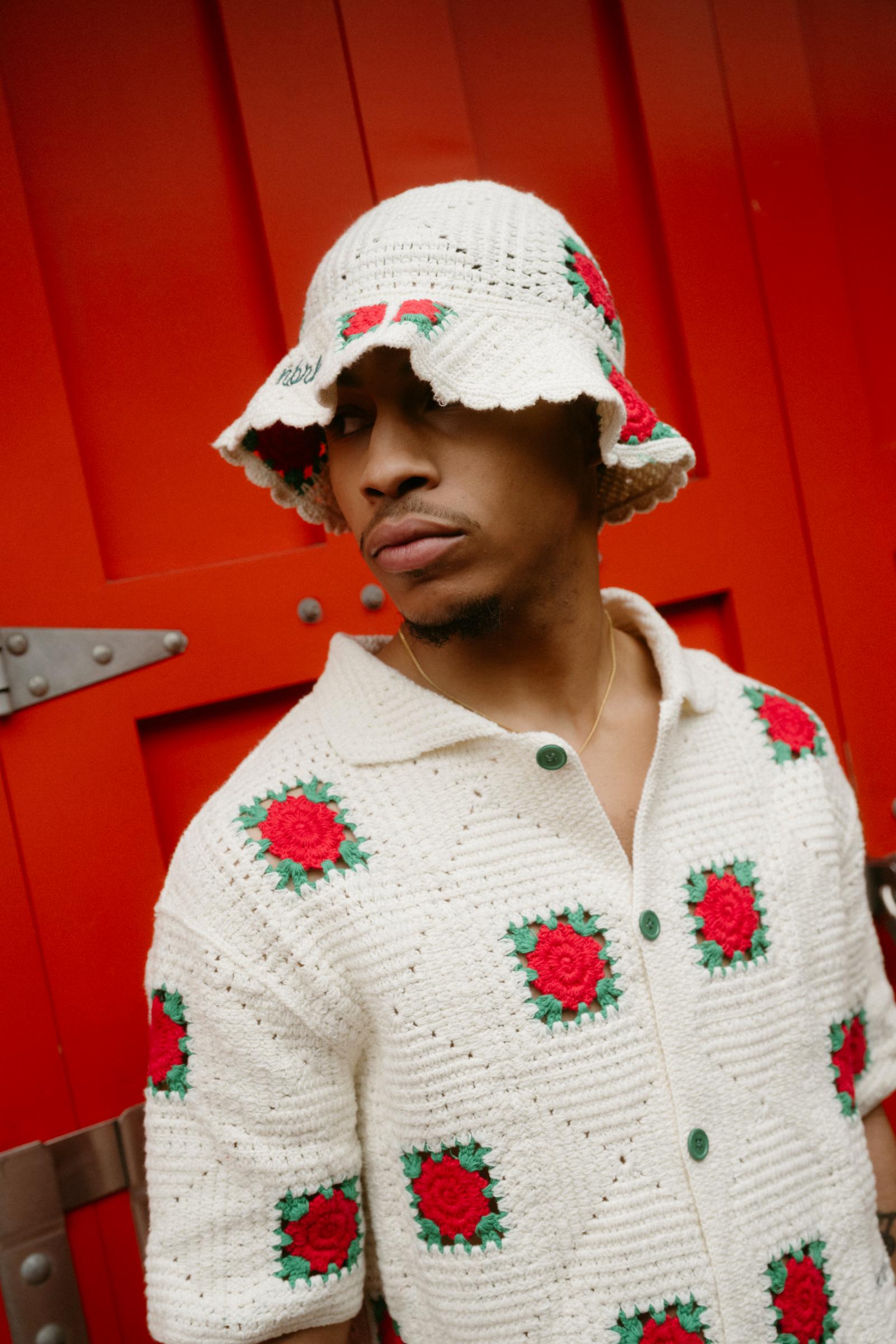 "Bazzar" Crochet Button-Up Shirt Cream