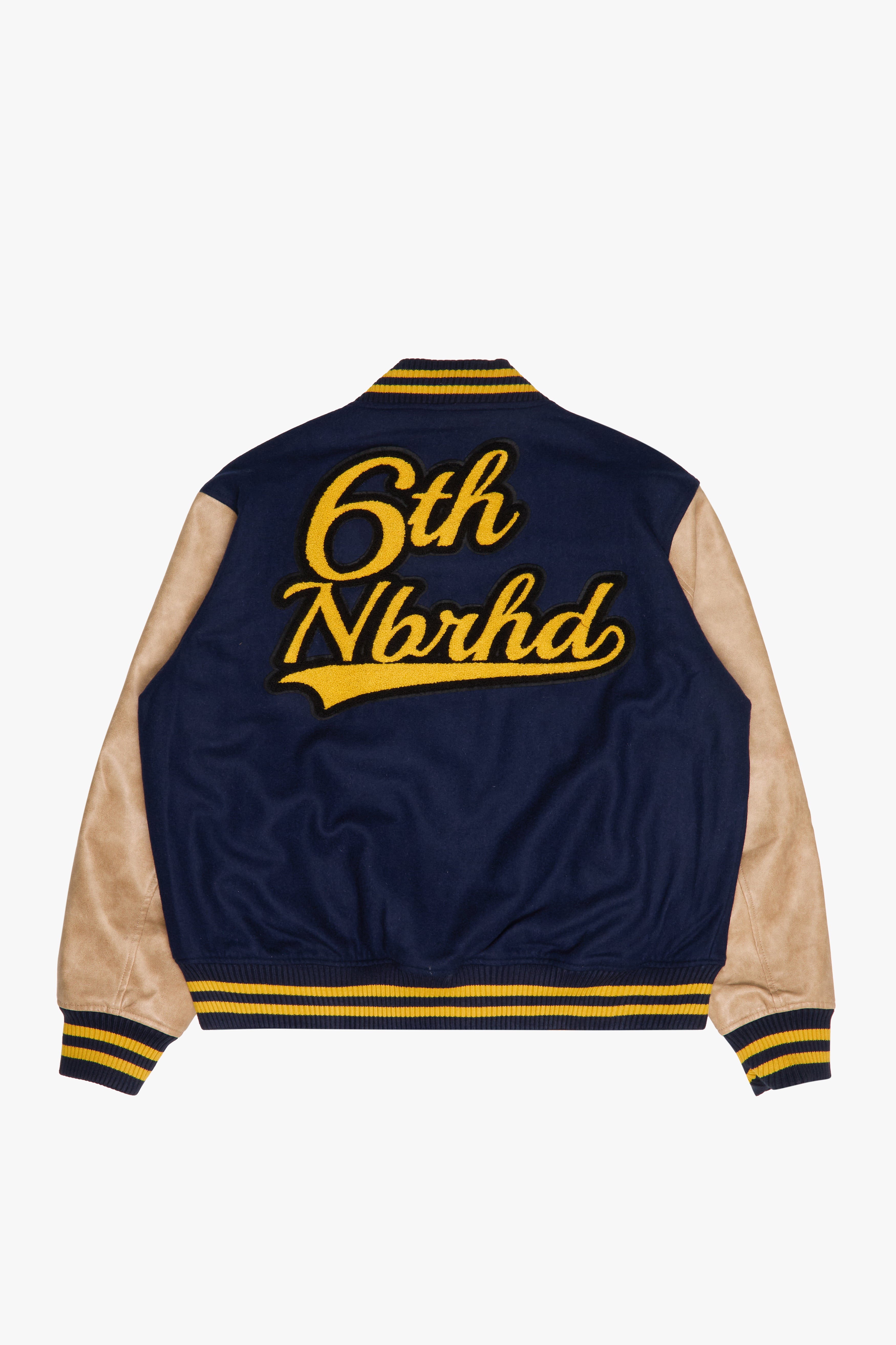 "IVY" VARSITY JACKET - NAVY