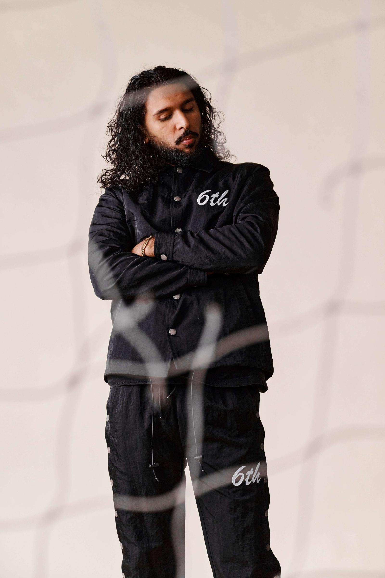 "Sixth Man" Nylon Pants Black