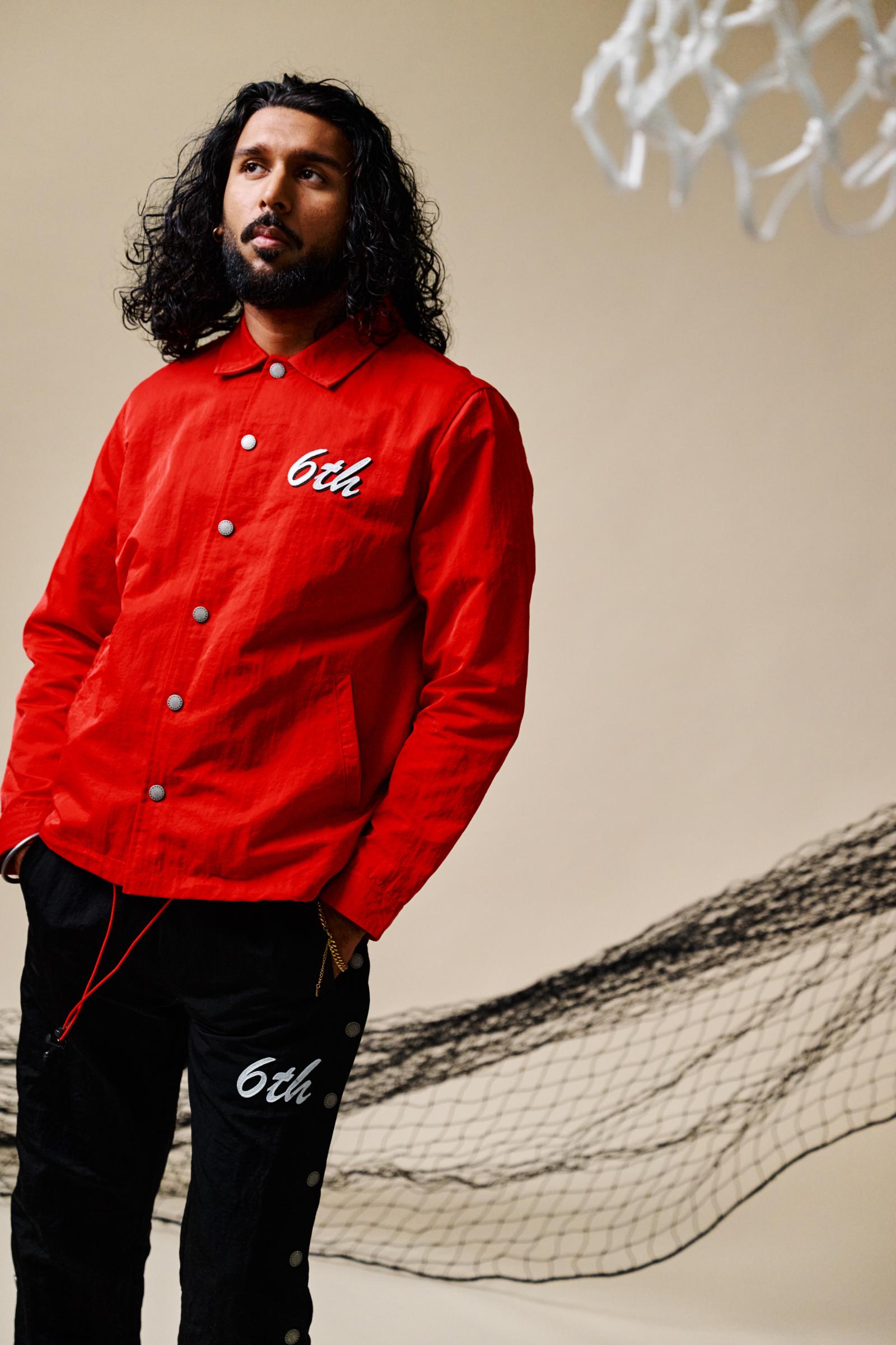 "Slippery" Nylon Jacket Black