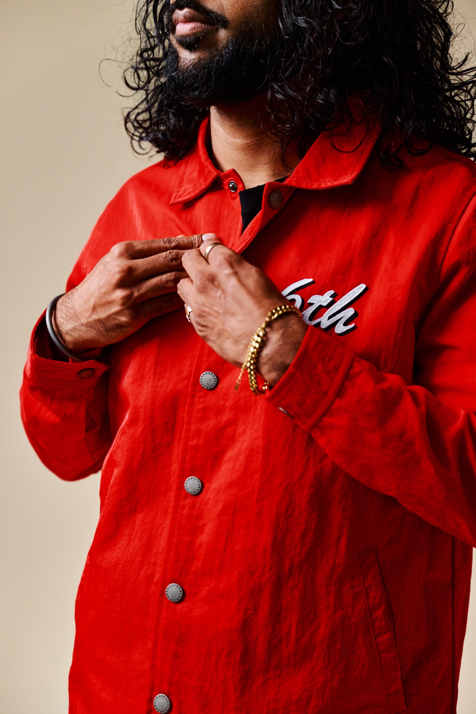 "Slippery" Nylon Jacket Black