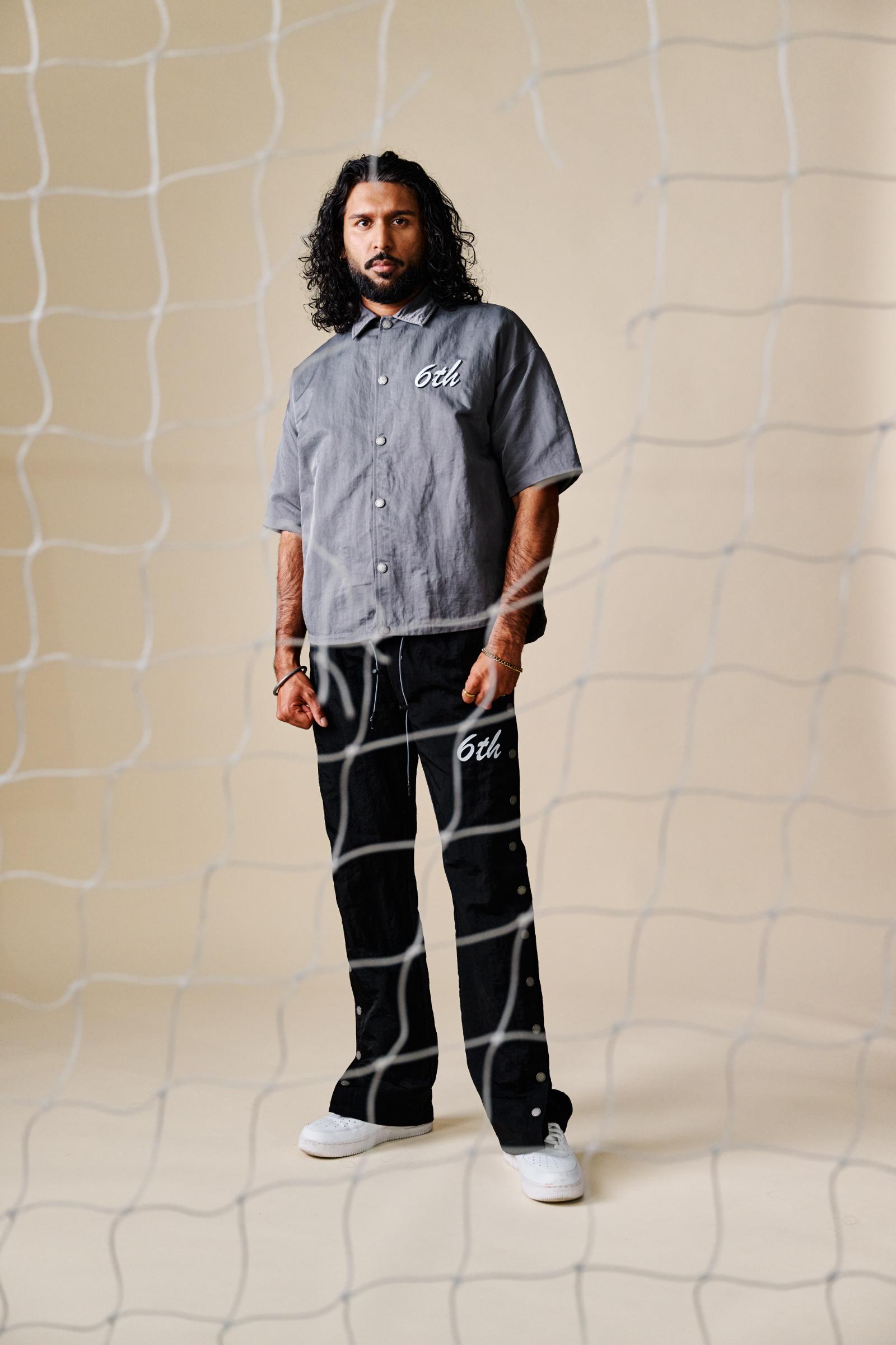 "Sixth Man" Nylon Pants Black