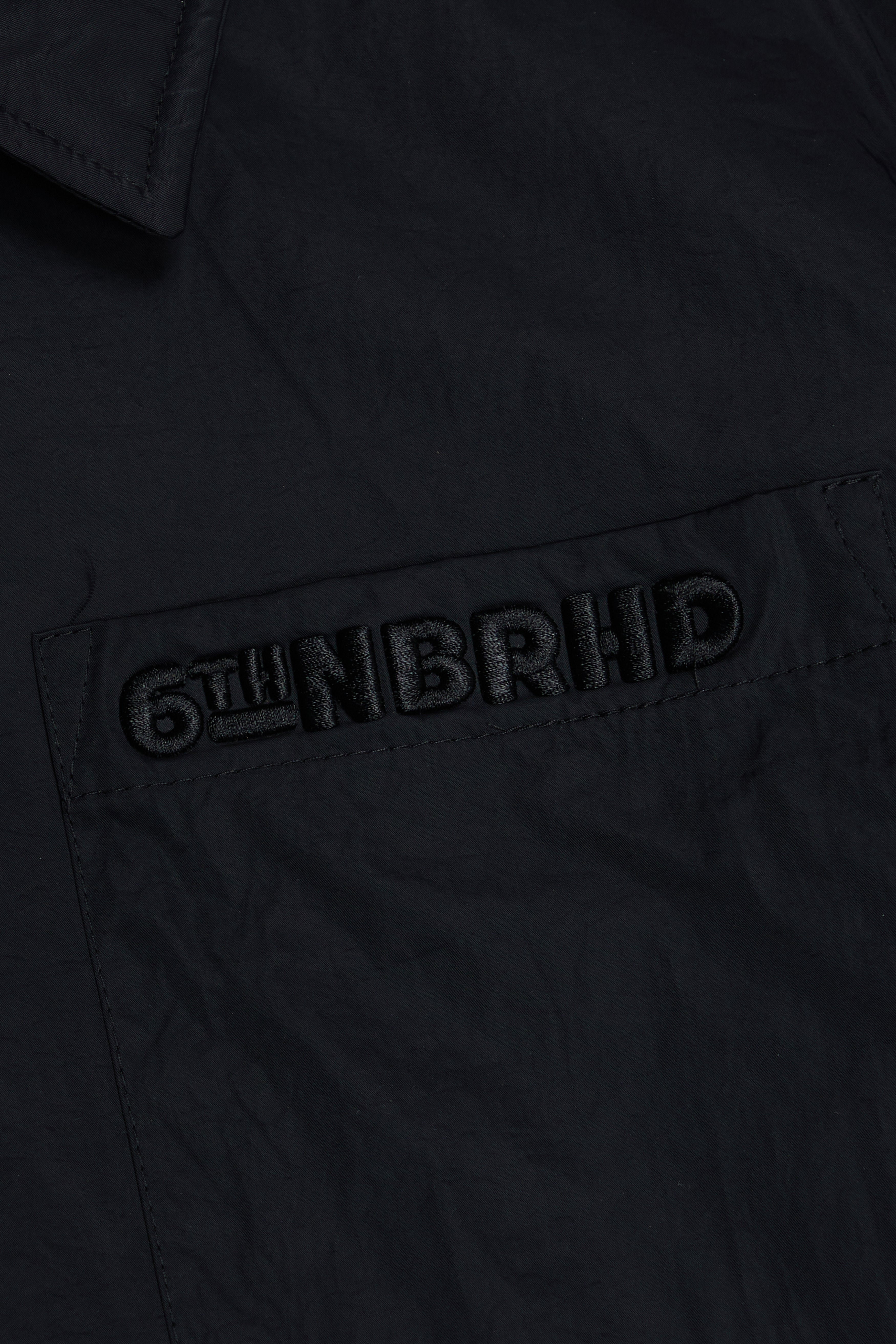 "Slippery" Nylon Jacket Black