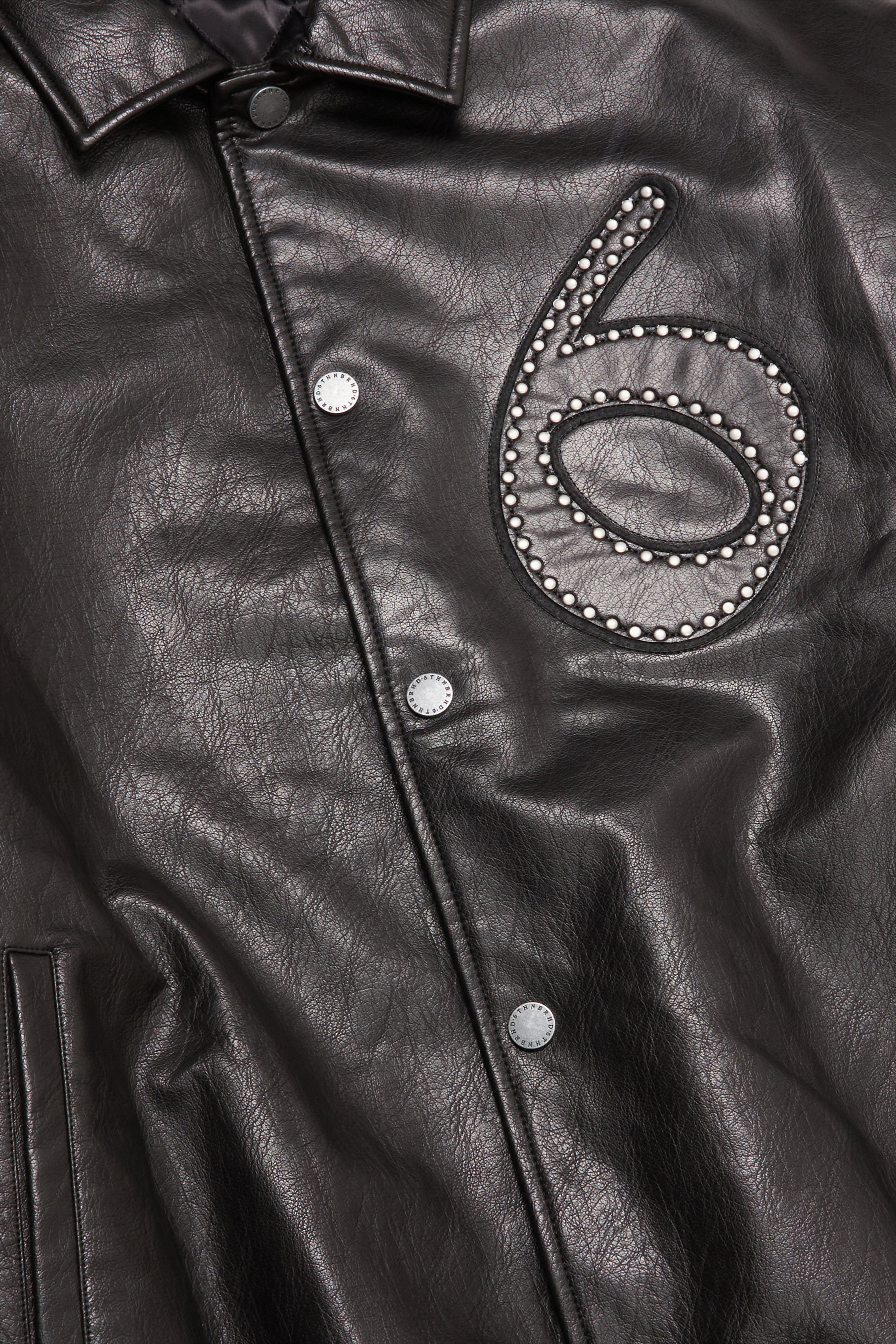 6thNBRHD JACKET "STAR STUDDED" BLACK