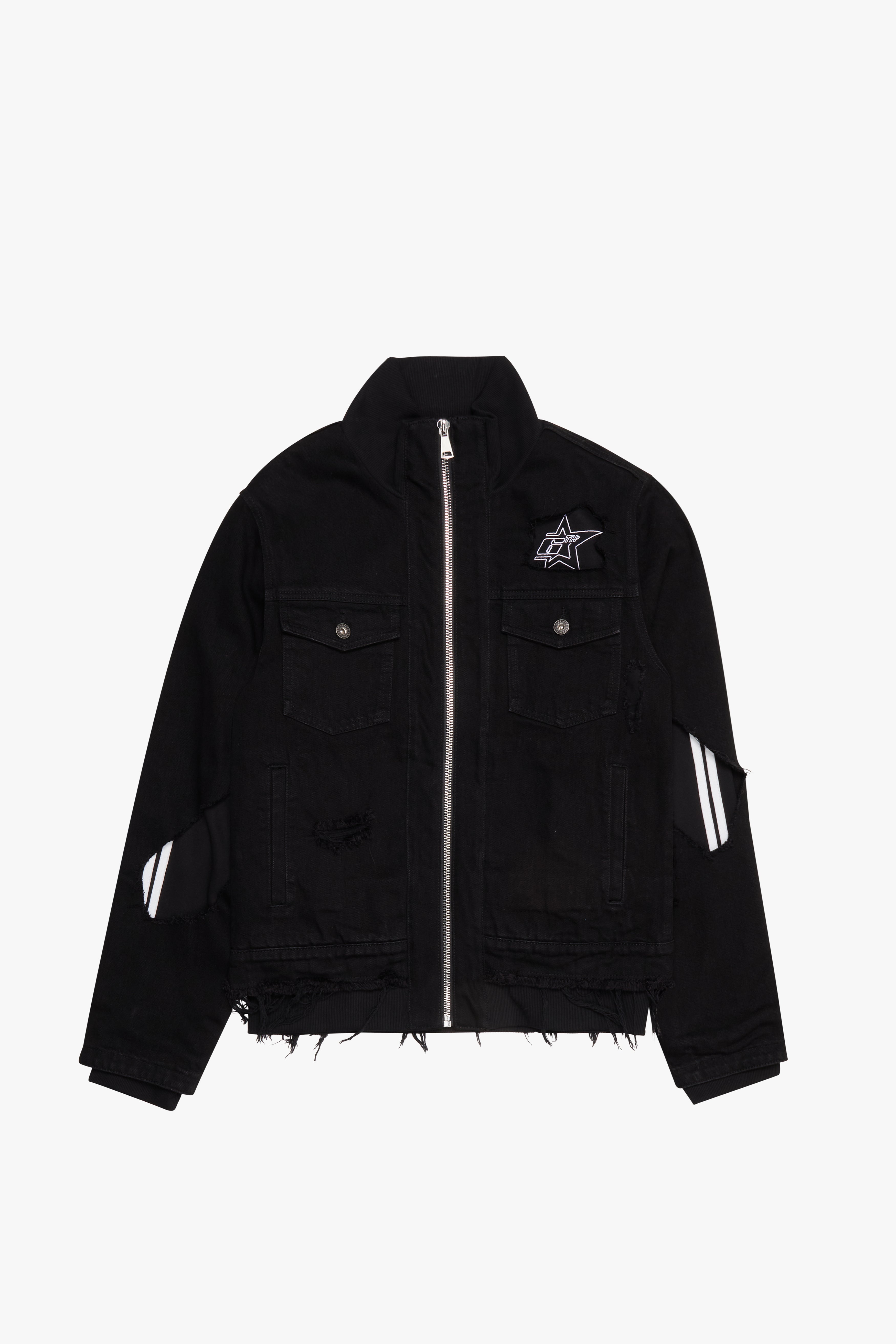 6thNBRHD JACKET "STRIPES" BLACK