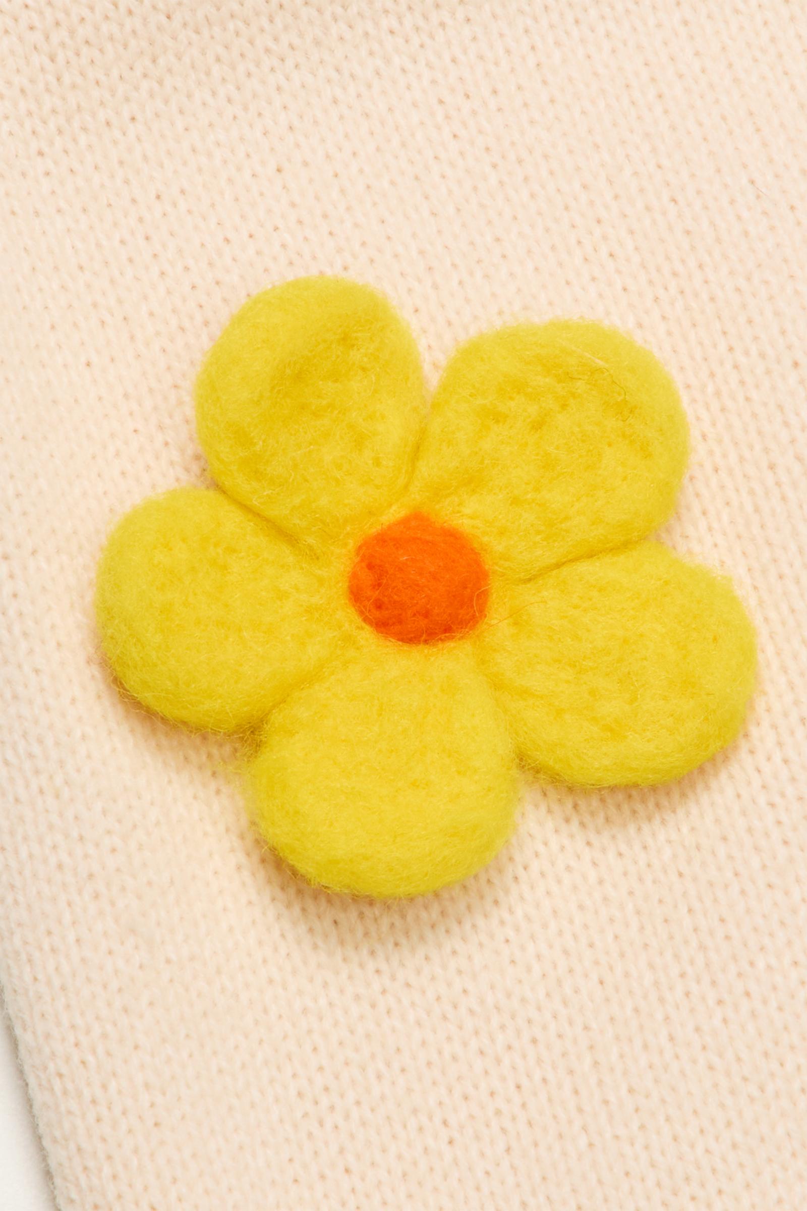 "Bloom" Relaxed Pants with Flower Appliqués